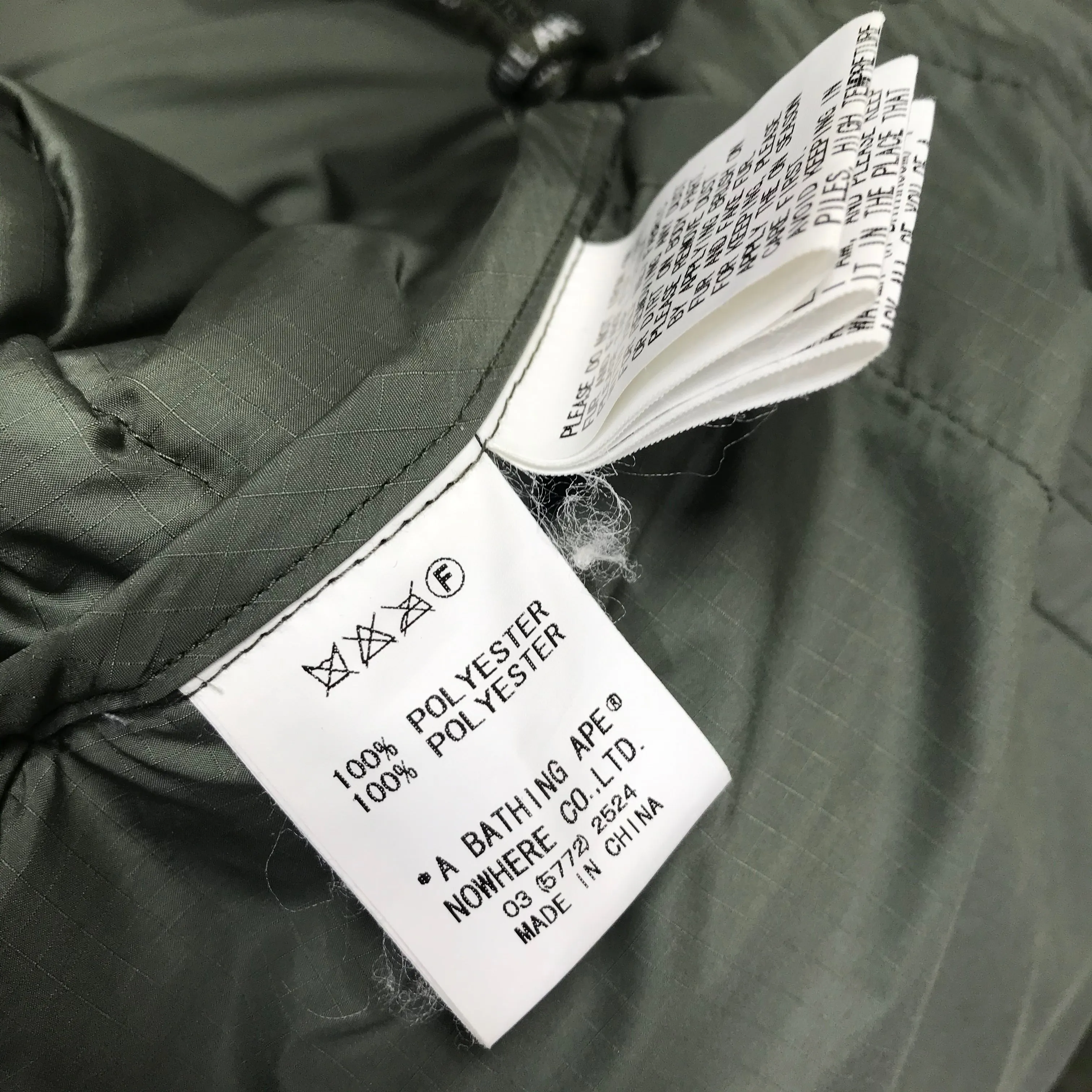 [M] A Bathing Ape Bape Jacquard Camo Gore Dryloft Puffer Jacket Olive
