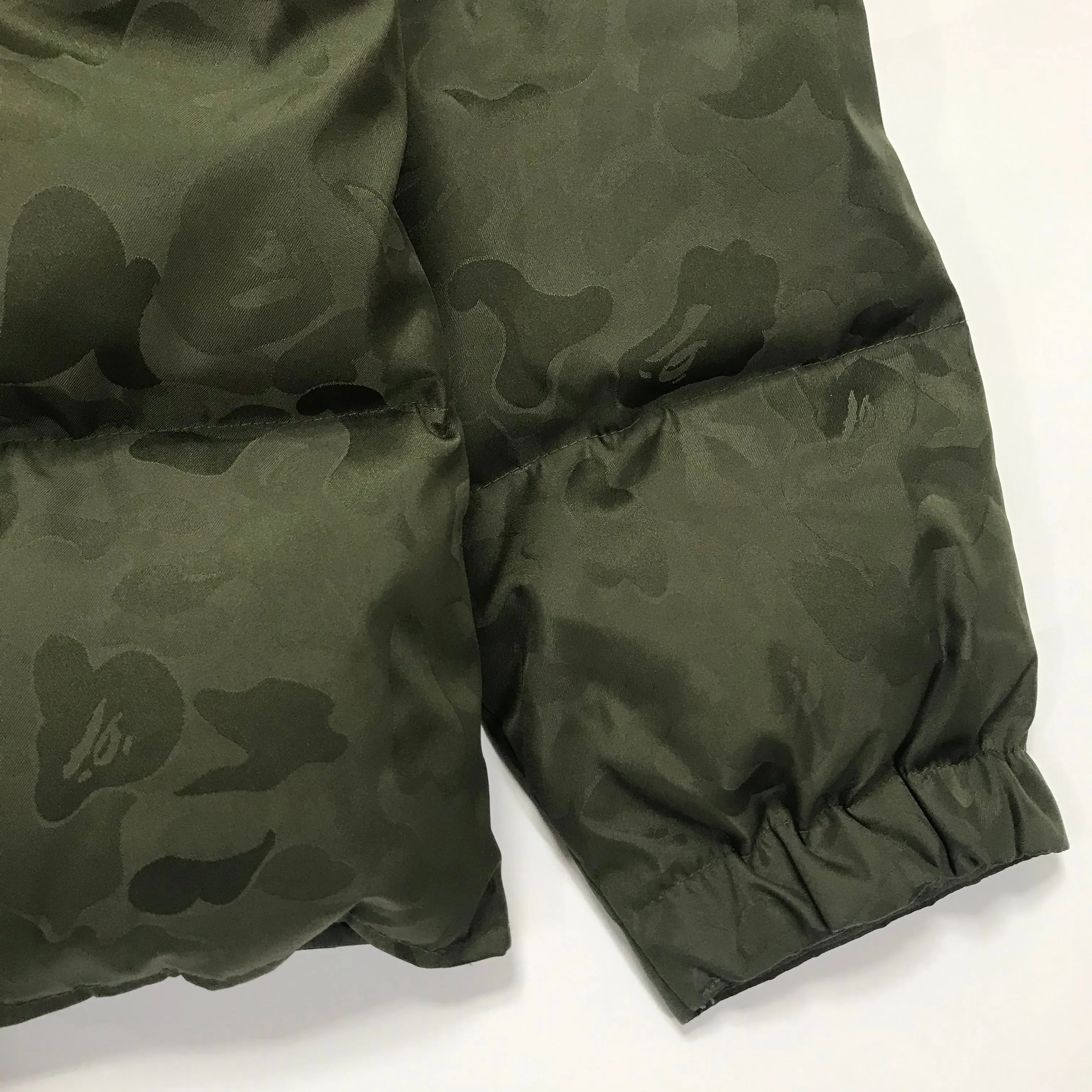 [M] A Bathing Ape Bape Jacquard Camo Gore Dryloft Puffer Jacket Olive
