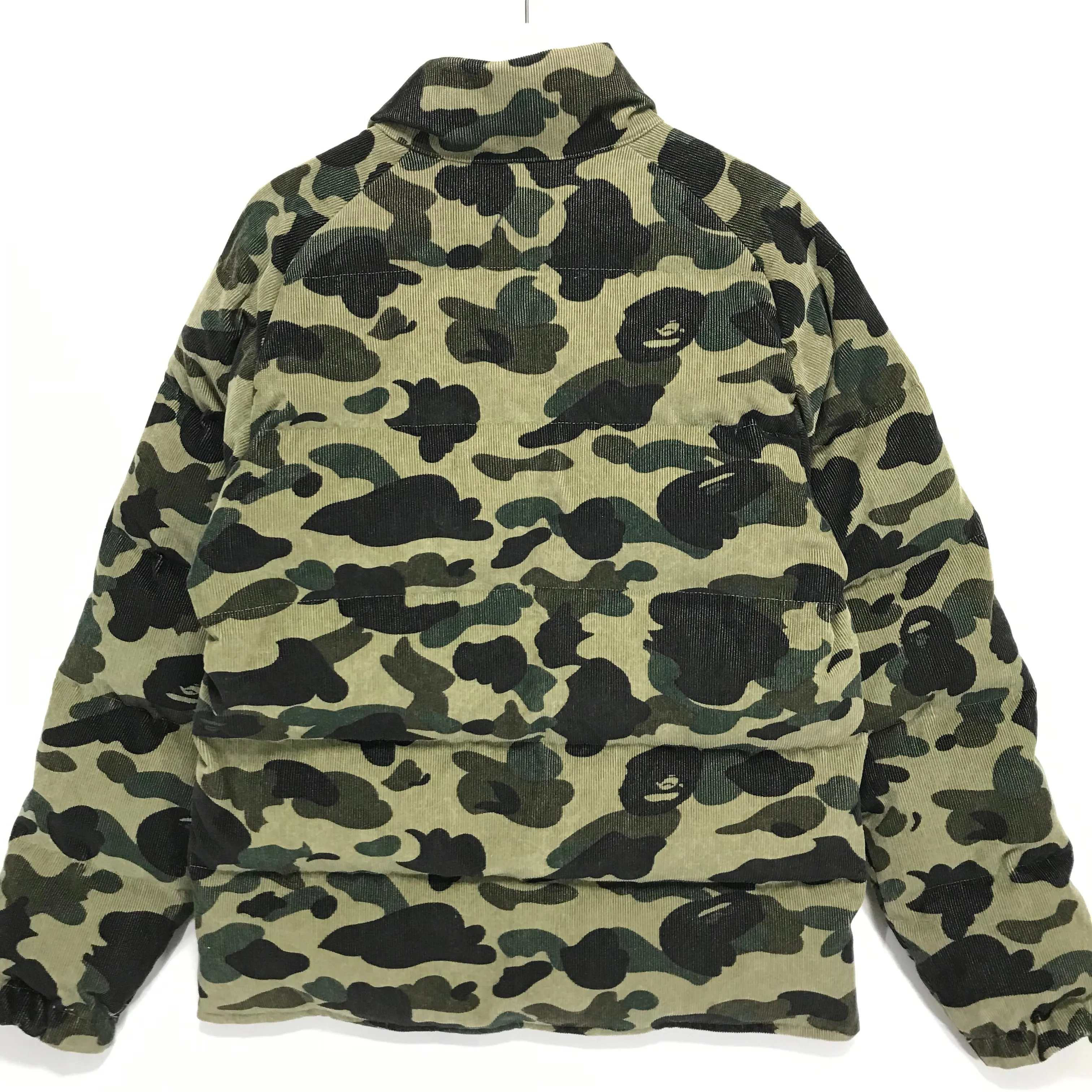 [M] DS! A Bathing Ape Bape 1st Camo Corduroy Down Puffer Jacket