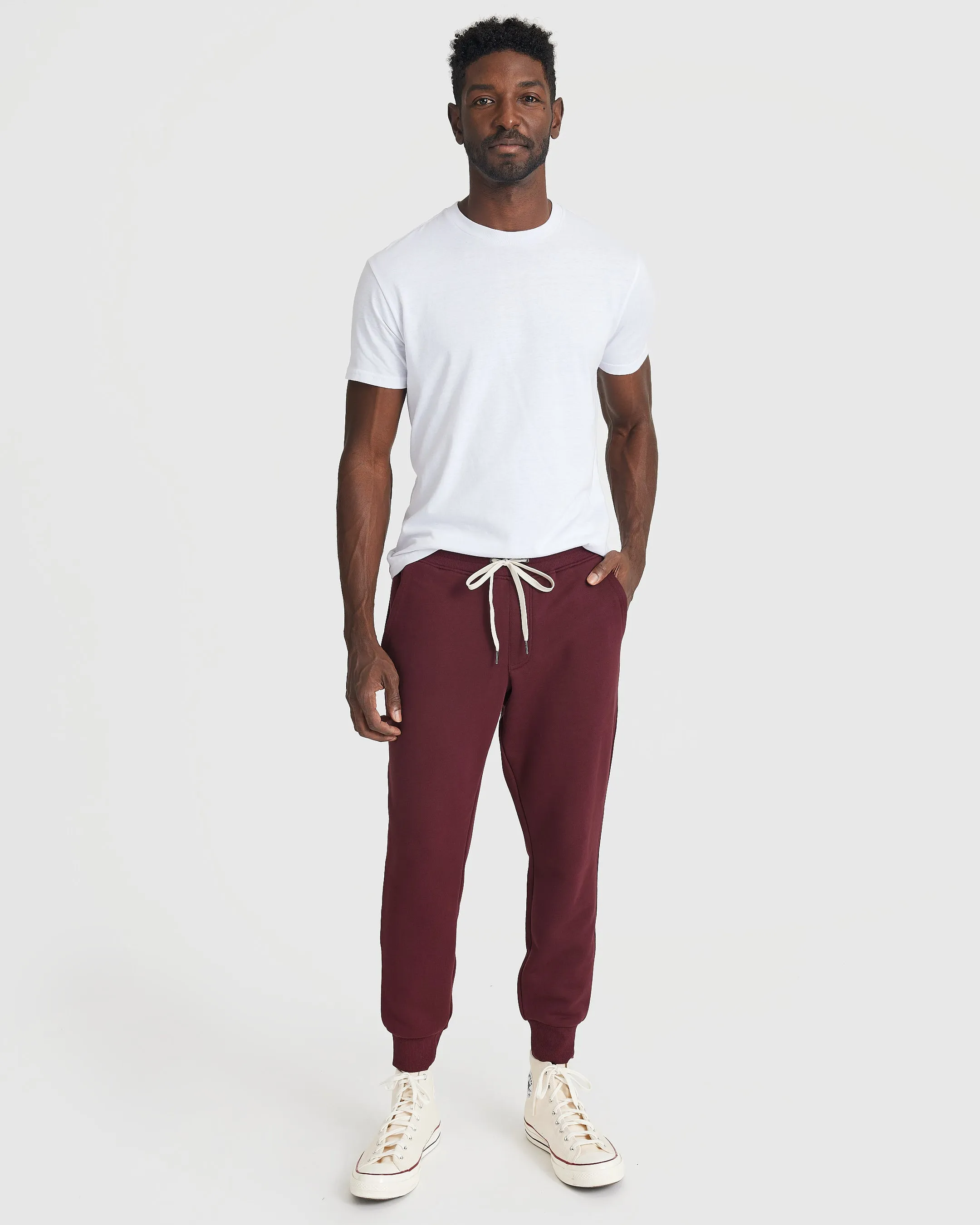 Mahogany Fleece French Terry Zip Hoodie
