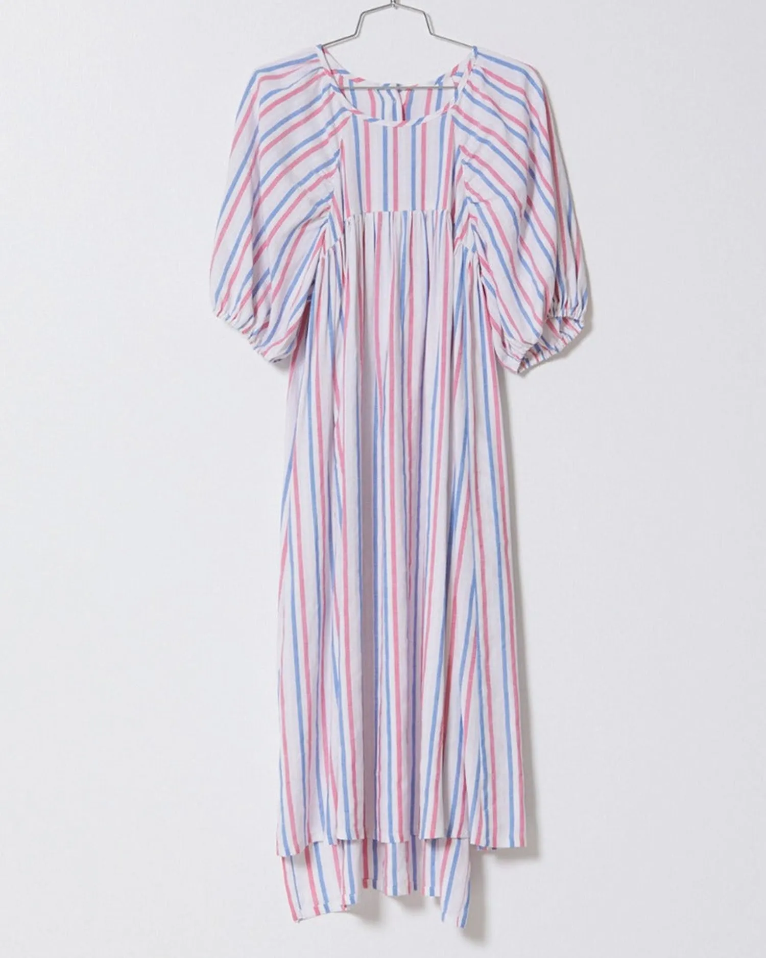 Mardi dress in tricolored stripes