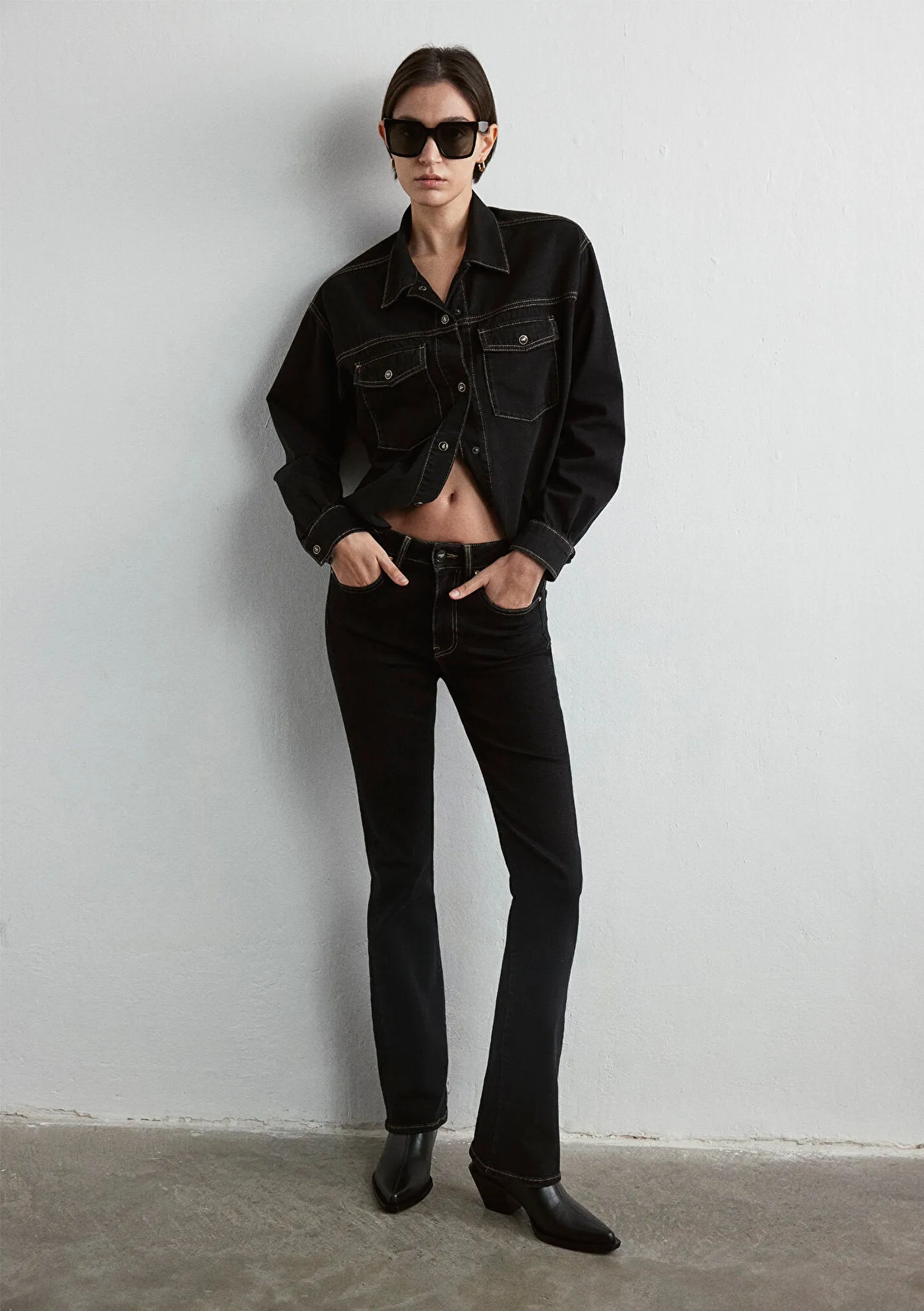 Maria Black Gold Denim Jean Pants