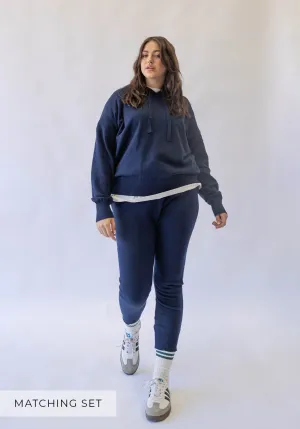 Matching Set - Knit Hoodie & Knit Pant - Midnight