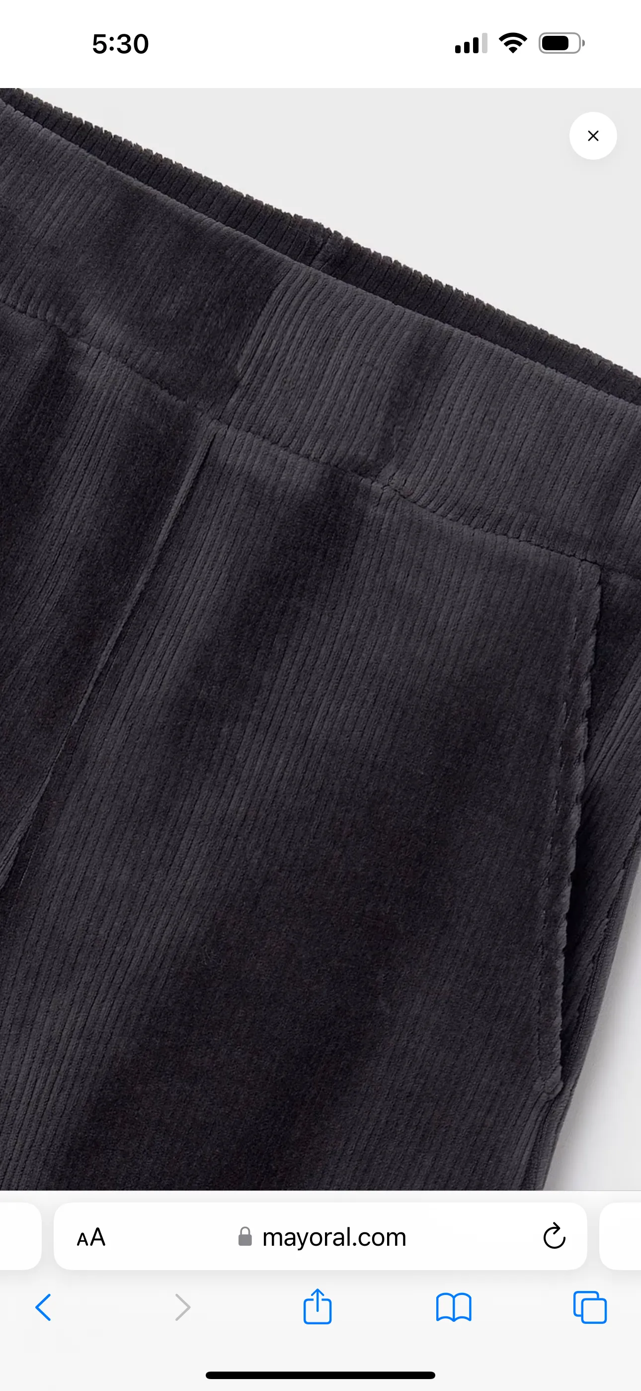 Mayoral Girls Corduroy Knit Pants