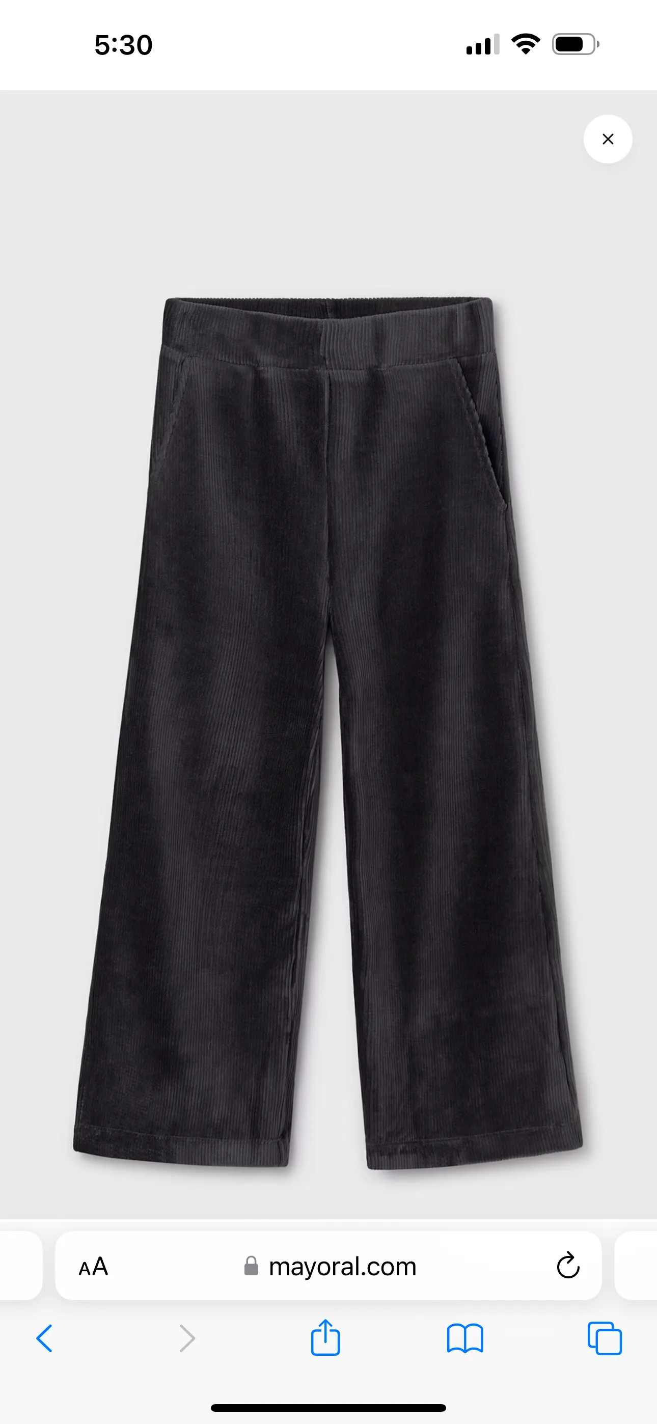 Mayoral Girls Corduroy Knit Pants