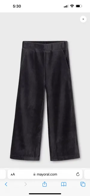 Mayoral Girls Corduroy Knit Pants