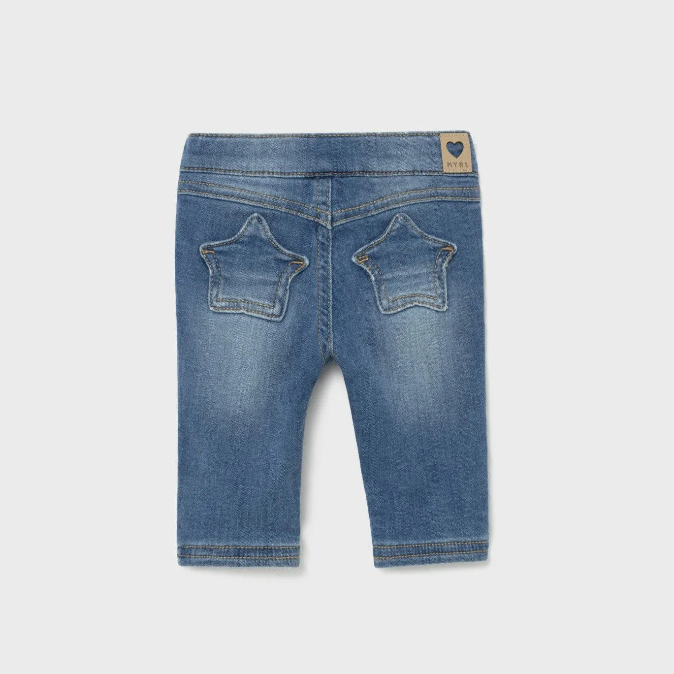 Mayoral Lined Denim Pants - Medium