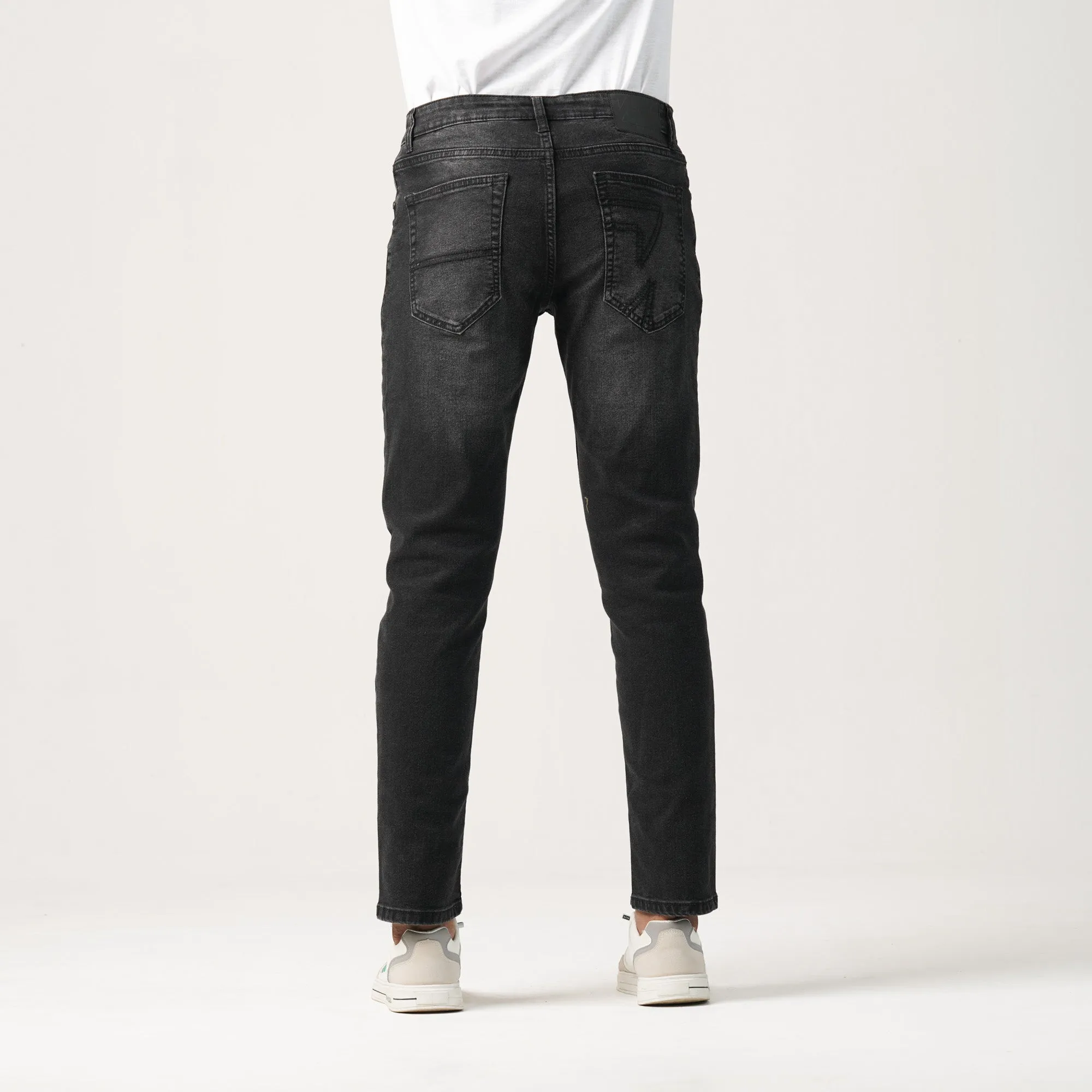 Mens Denim Pant-Black