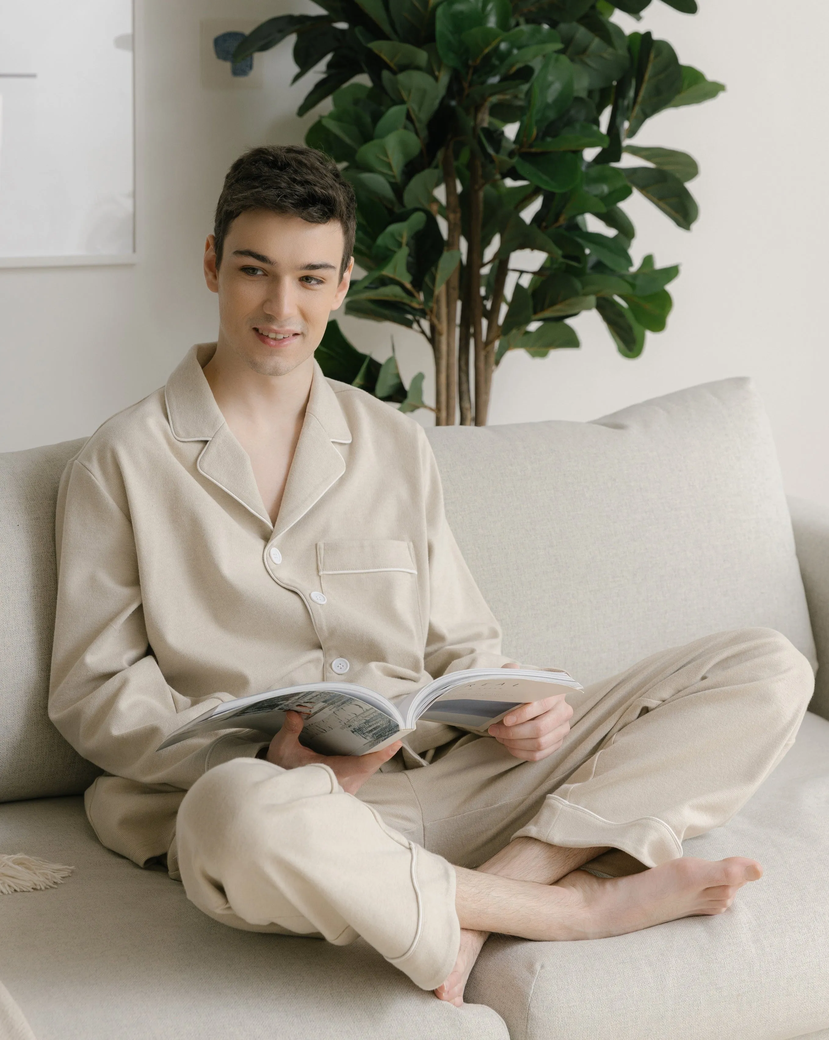 Men's Long-sleeved Loungewear Set
