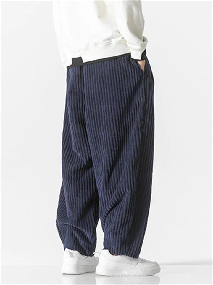 Men's Oversized Warm Corduroy Pants