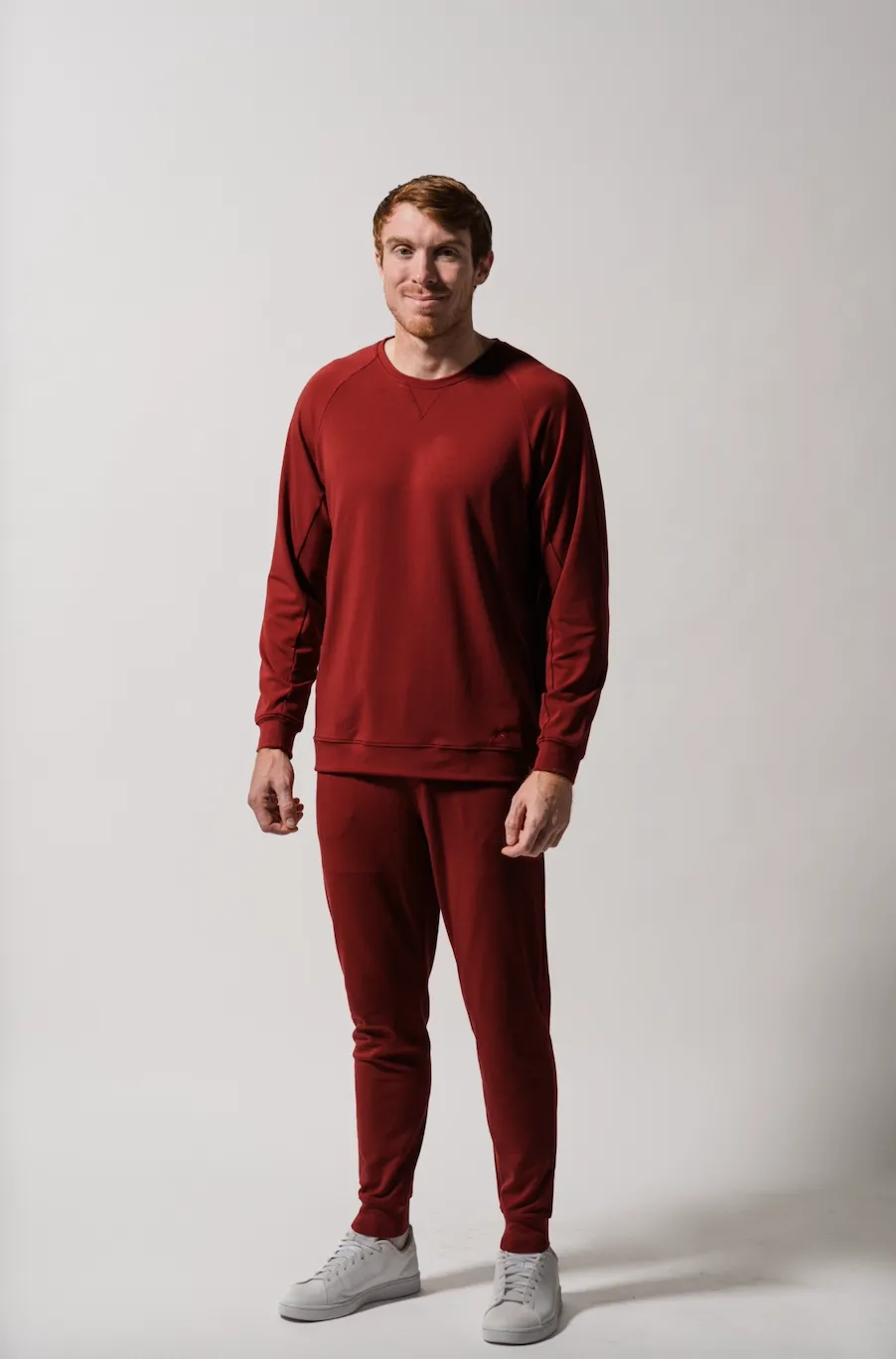 Men's Plain Bamboo Pullover and Jogger Set