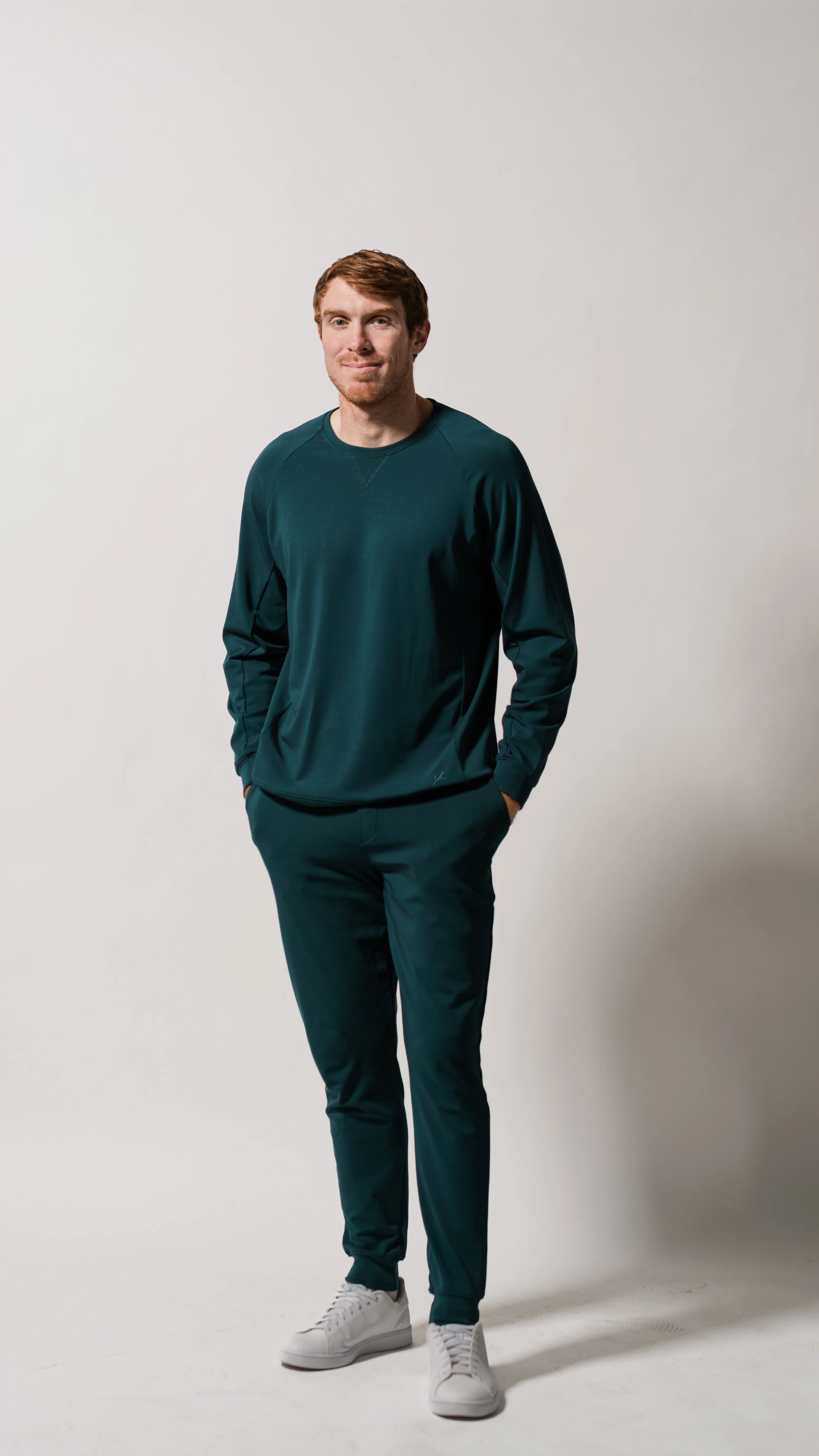 Men's Plain Bamboo Pullover and Jogger Set