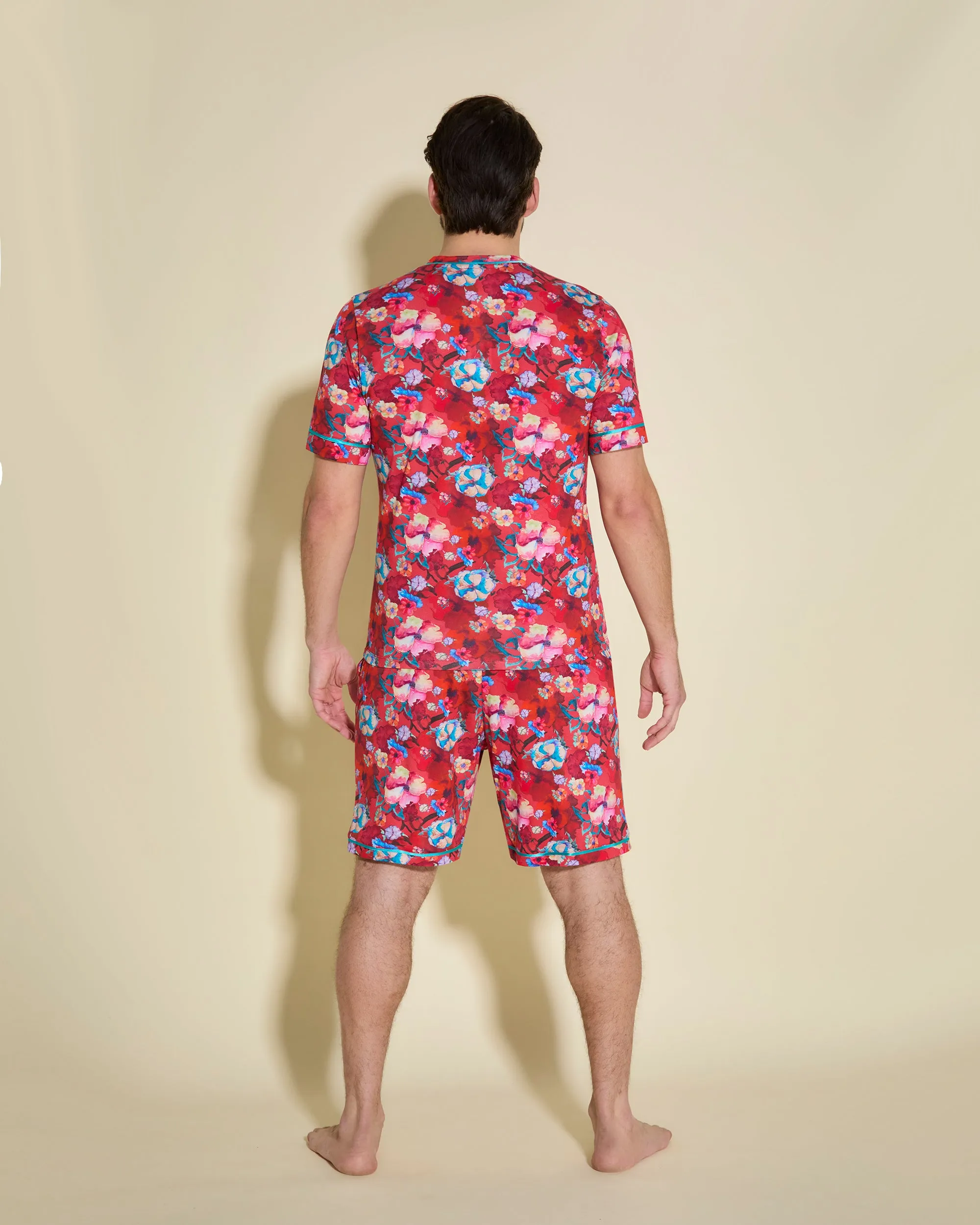 Men's Short Sleeve Top & Shorts Pajama Set
