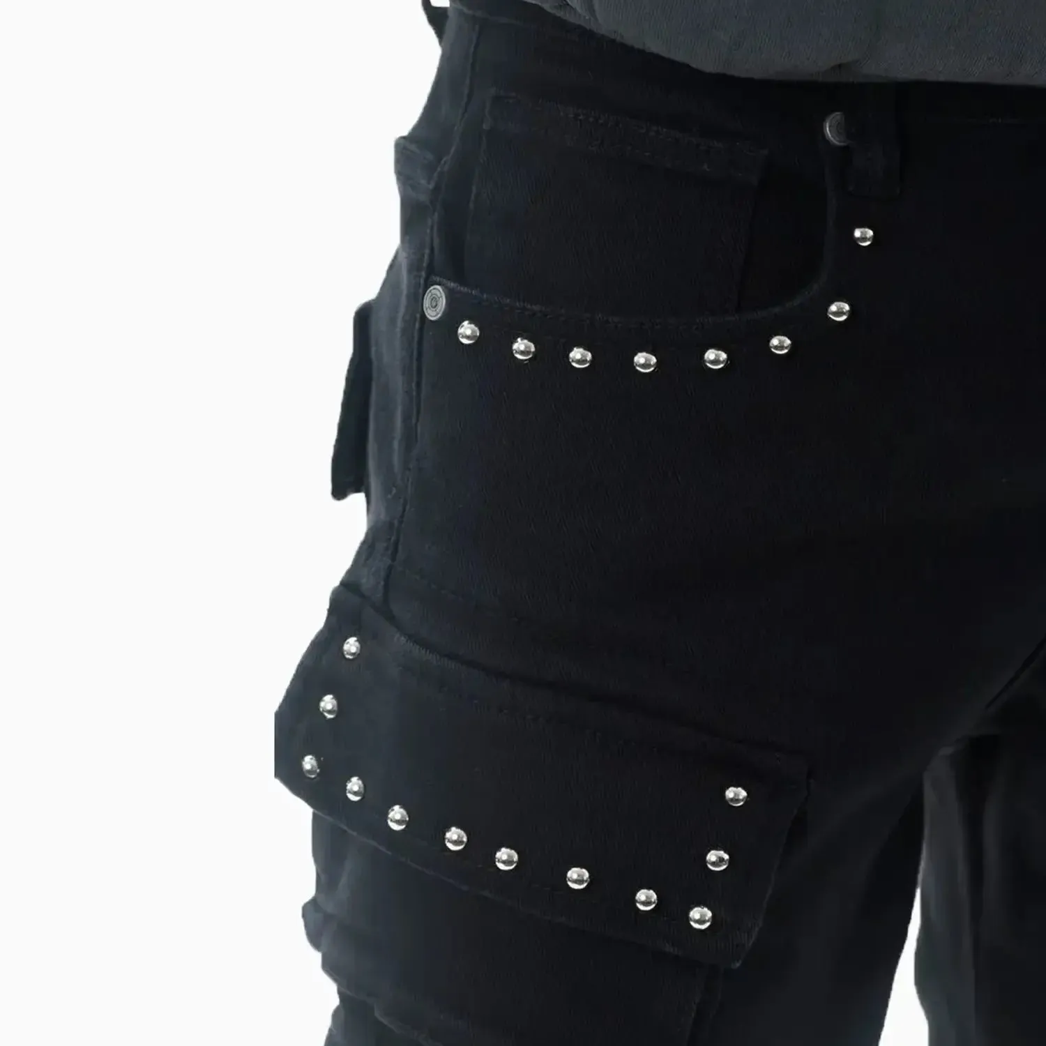 Men's Stacked Cargo Denim Pant