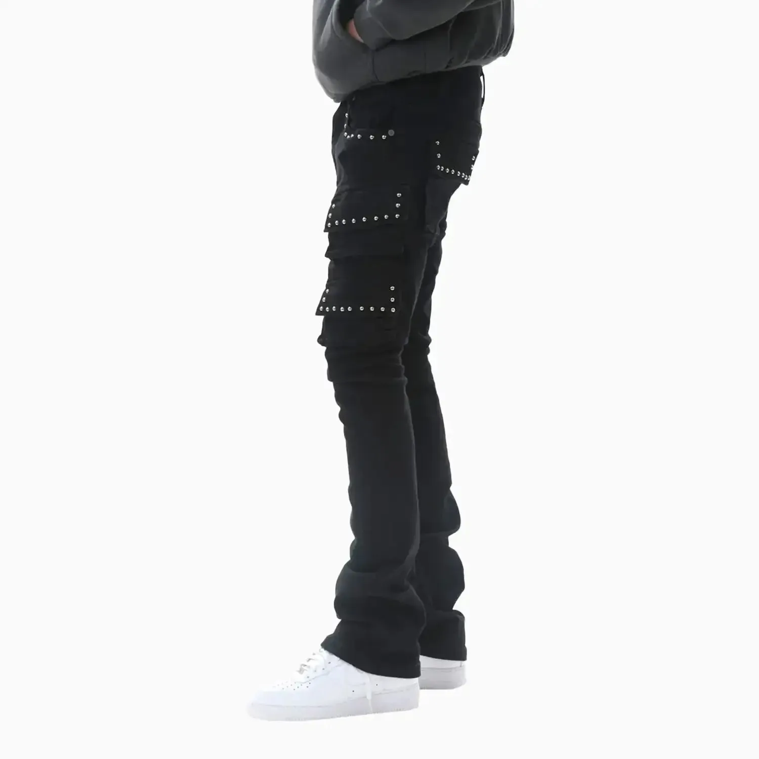 Men's Stacked Cargo Denim Pant