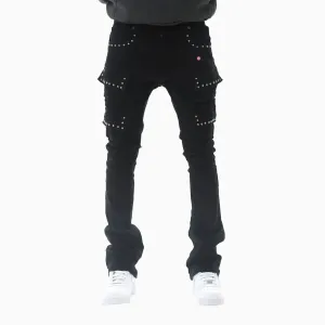 Men's Stacked Cargo Denim Pant