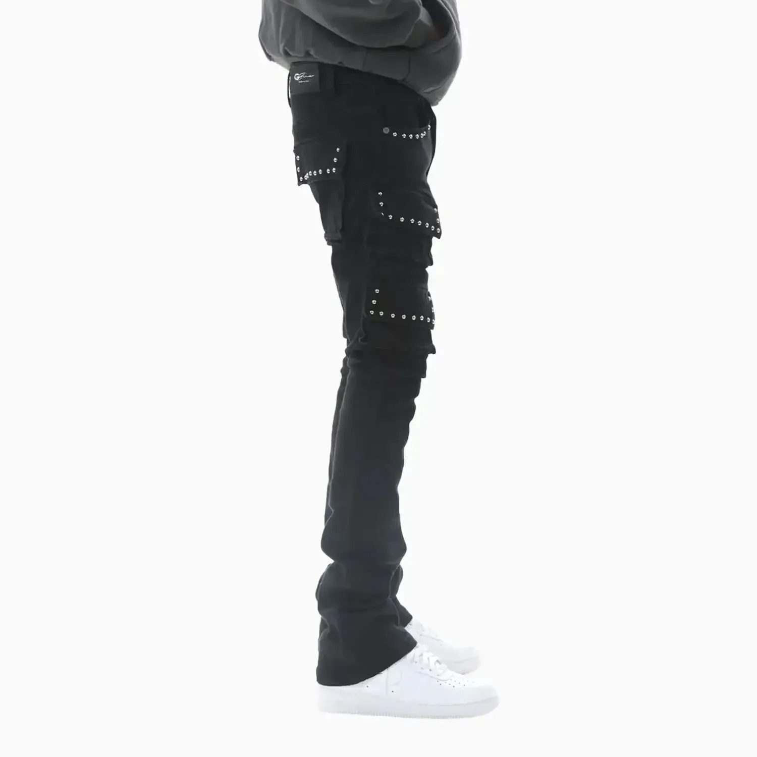Men's Stacked Cargo Denim Pant