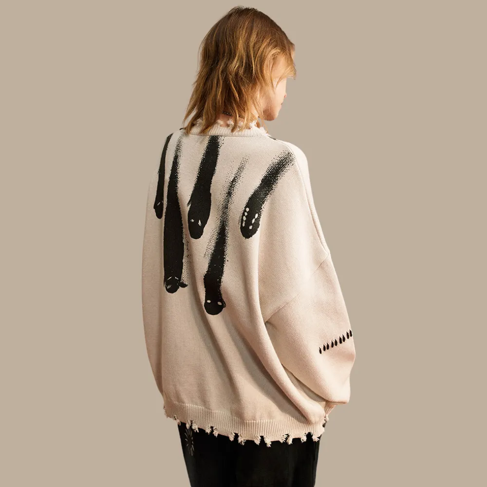 Meteor Fall Print Sweater