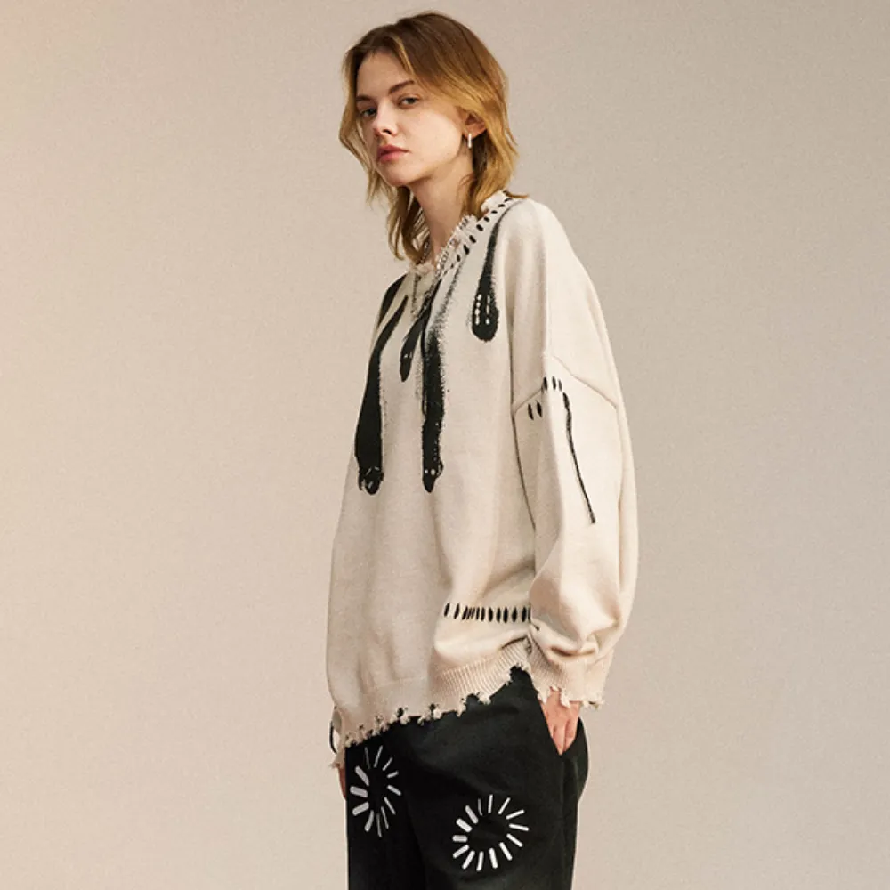 Meteor Fall Print Sweater