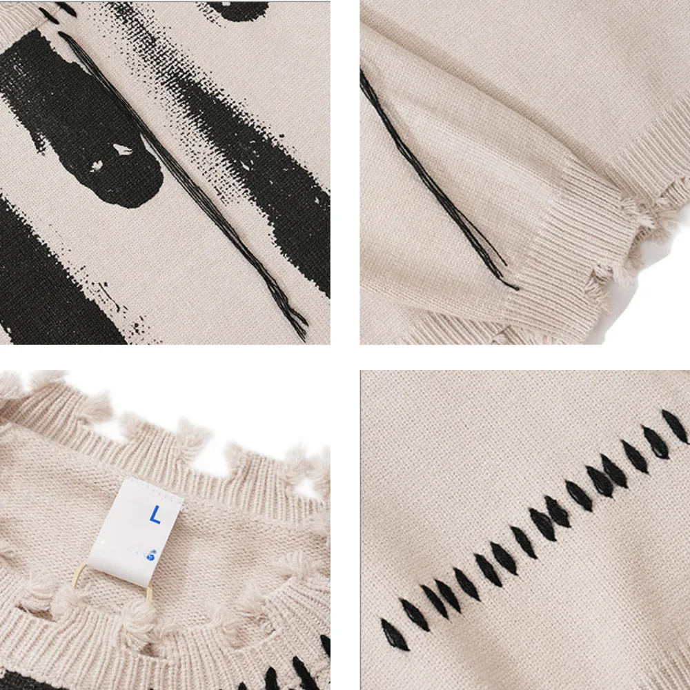 Meteor Fall Print Sweater