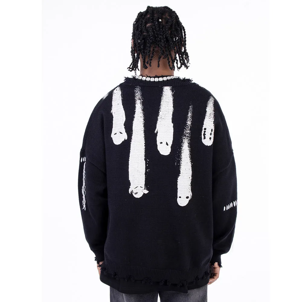 Meteor Fall Print Sweater