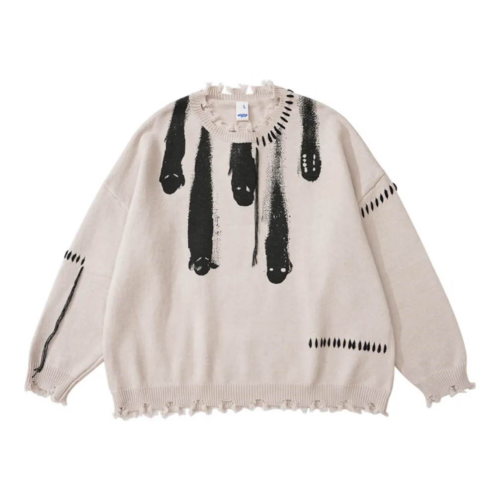 Meteor Fall Print Sweater