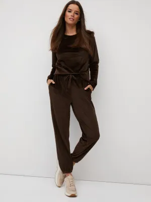 Mid-Rise Corduroy Jogger Pant