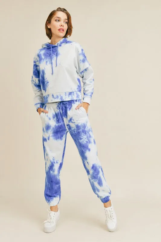 MIMI TIE DYE JOGGER SET (BLUE)
