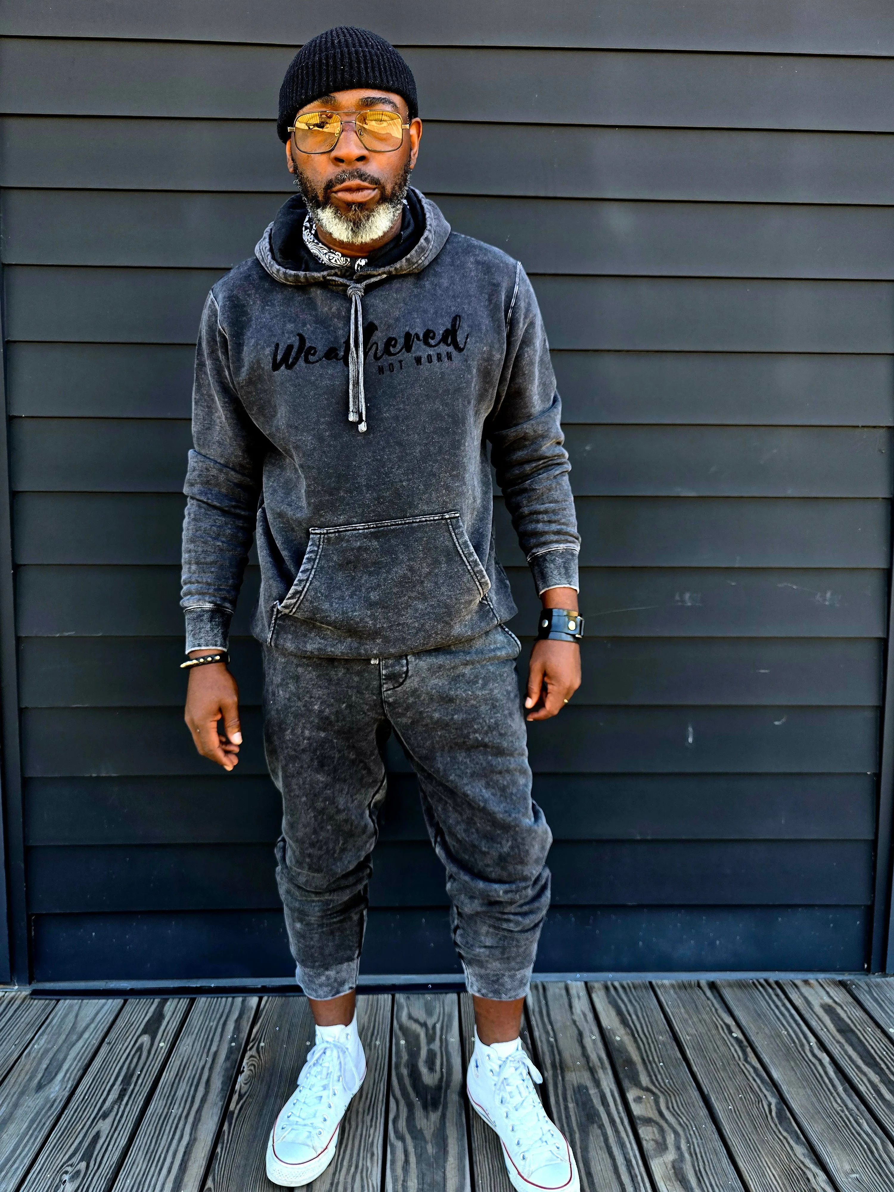 Mineral Wash Hoodie Set