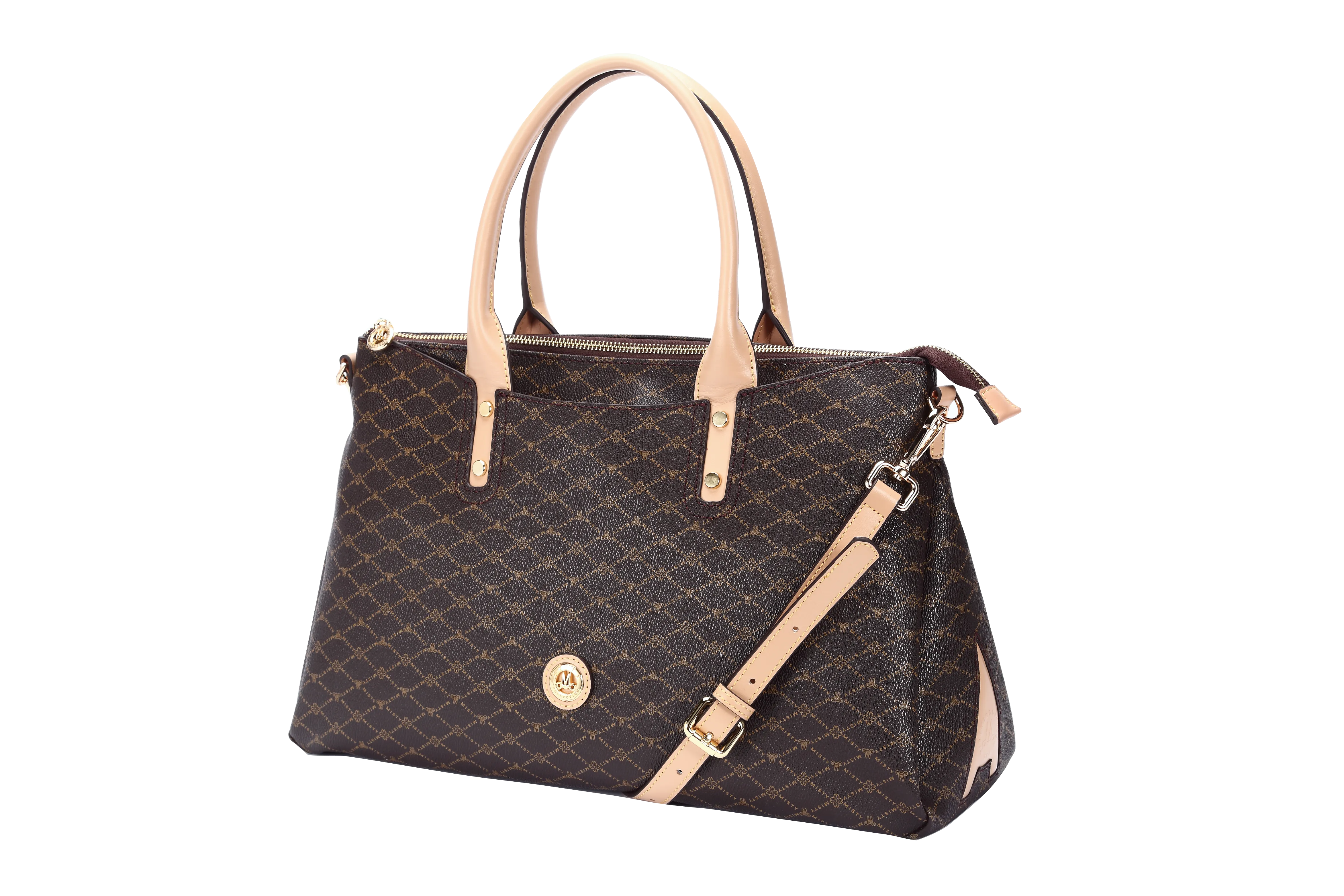 Misty U.S.A. Signature Golden Breeze Handbag [MH8219-BN]