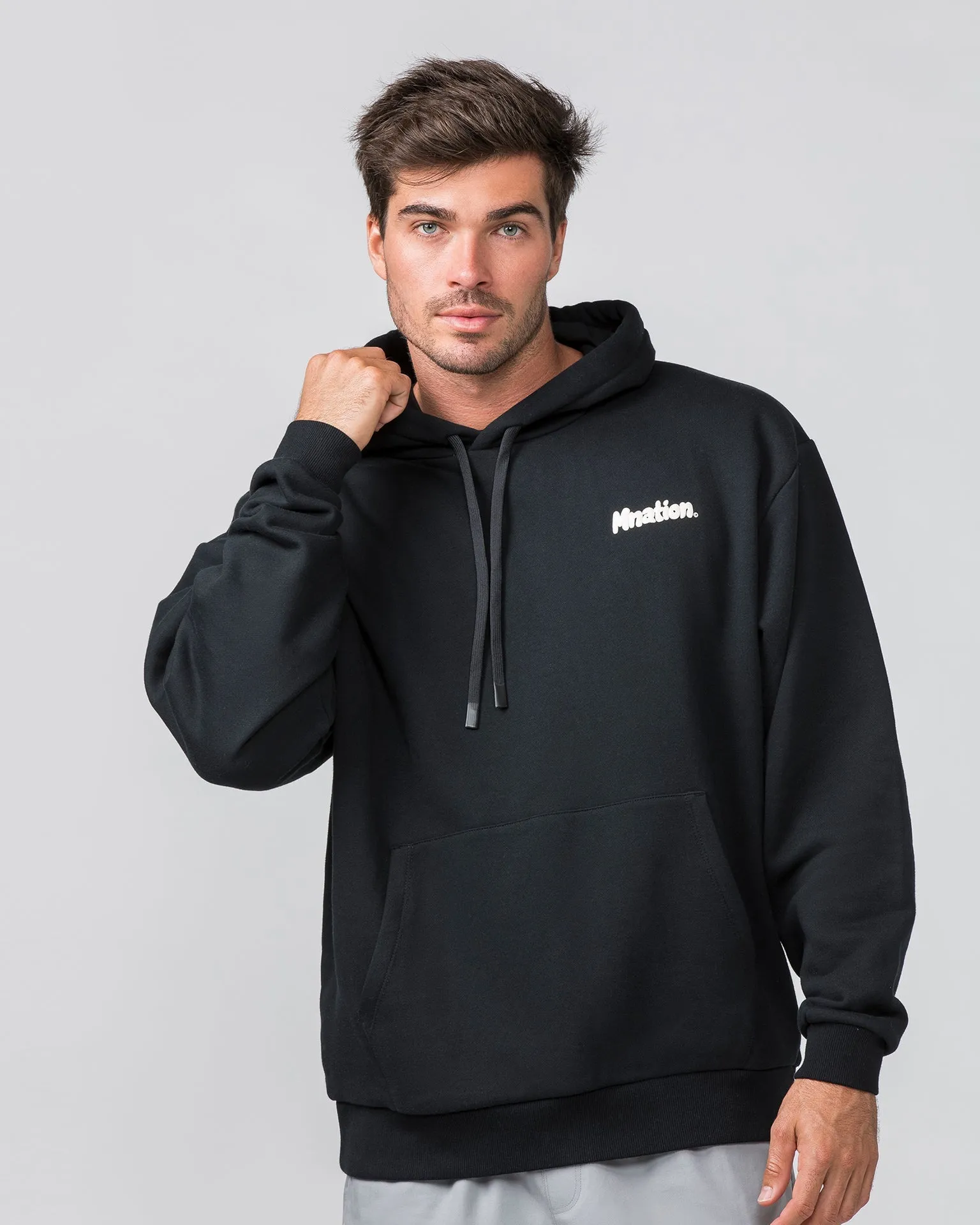 MNation Oversized Hoodie - Black