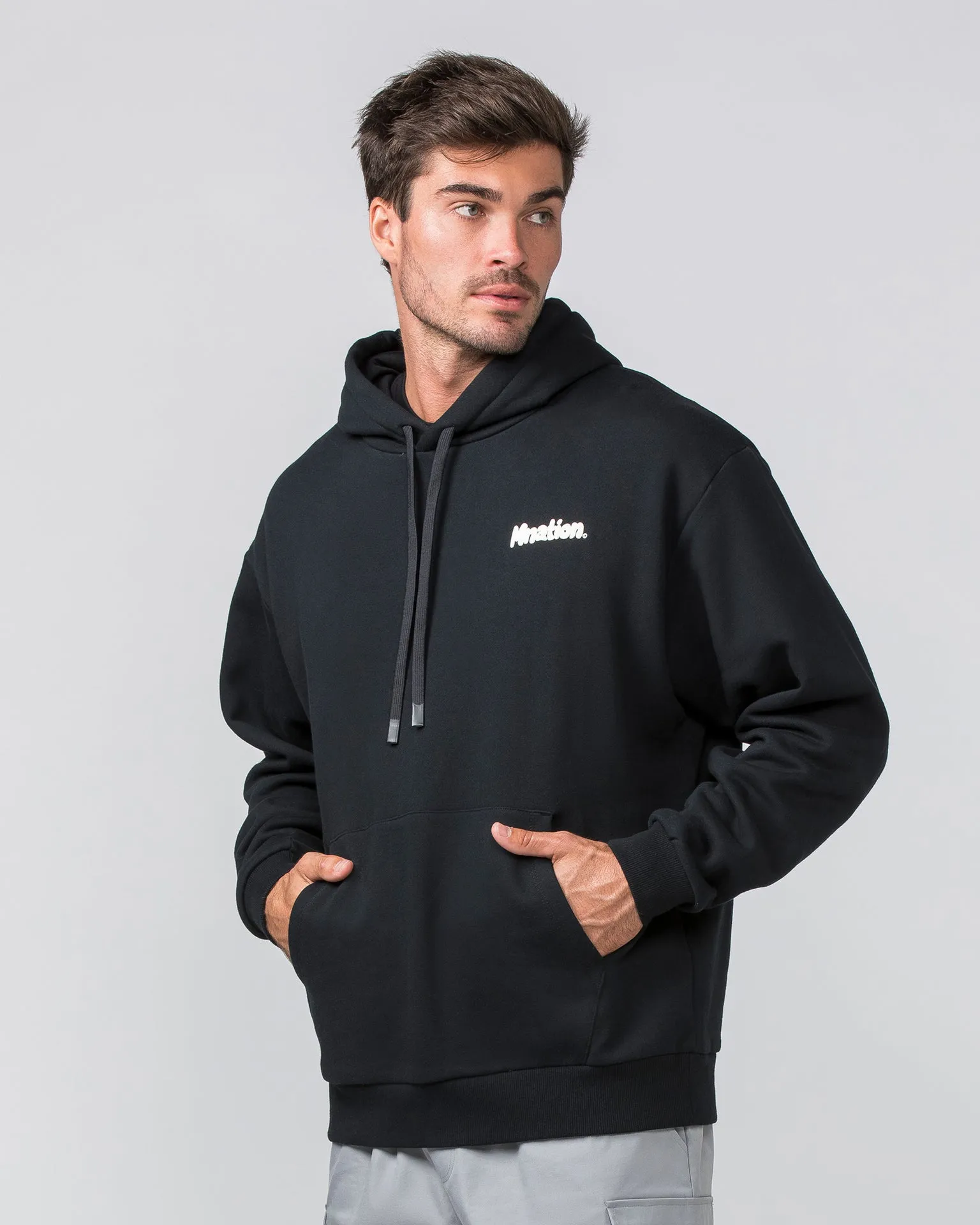 MNation Oversized Hoodie - Black