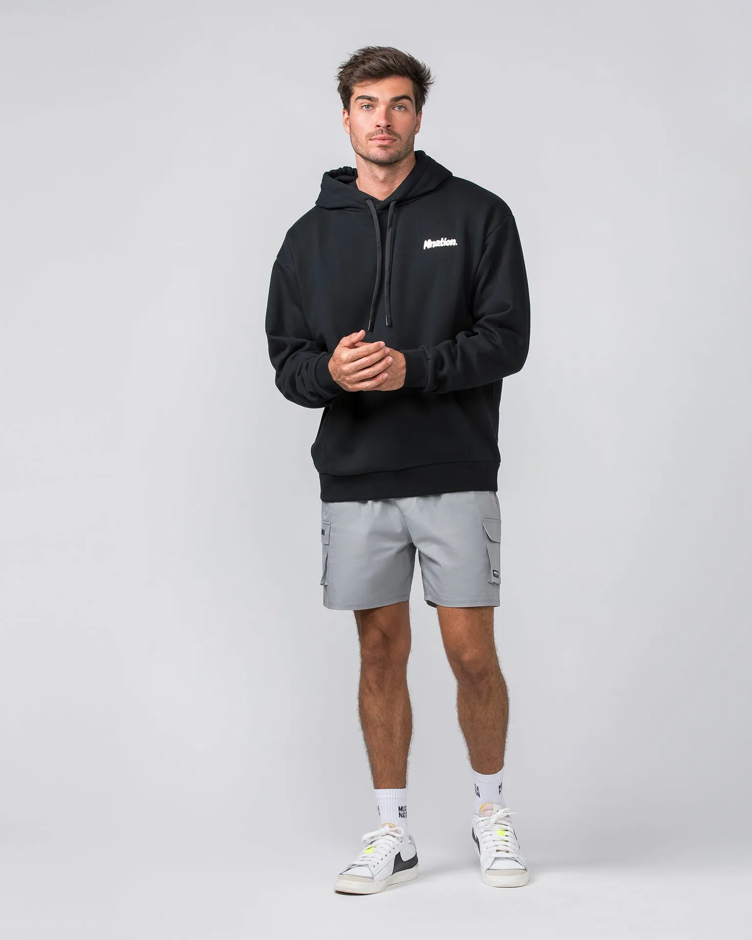 MNation Oversized Hoodie - Black