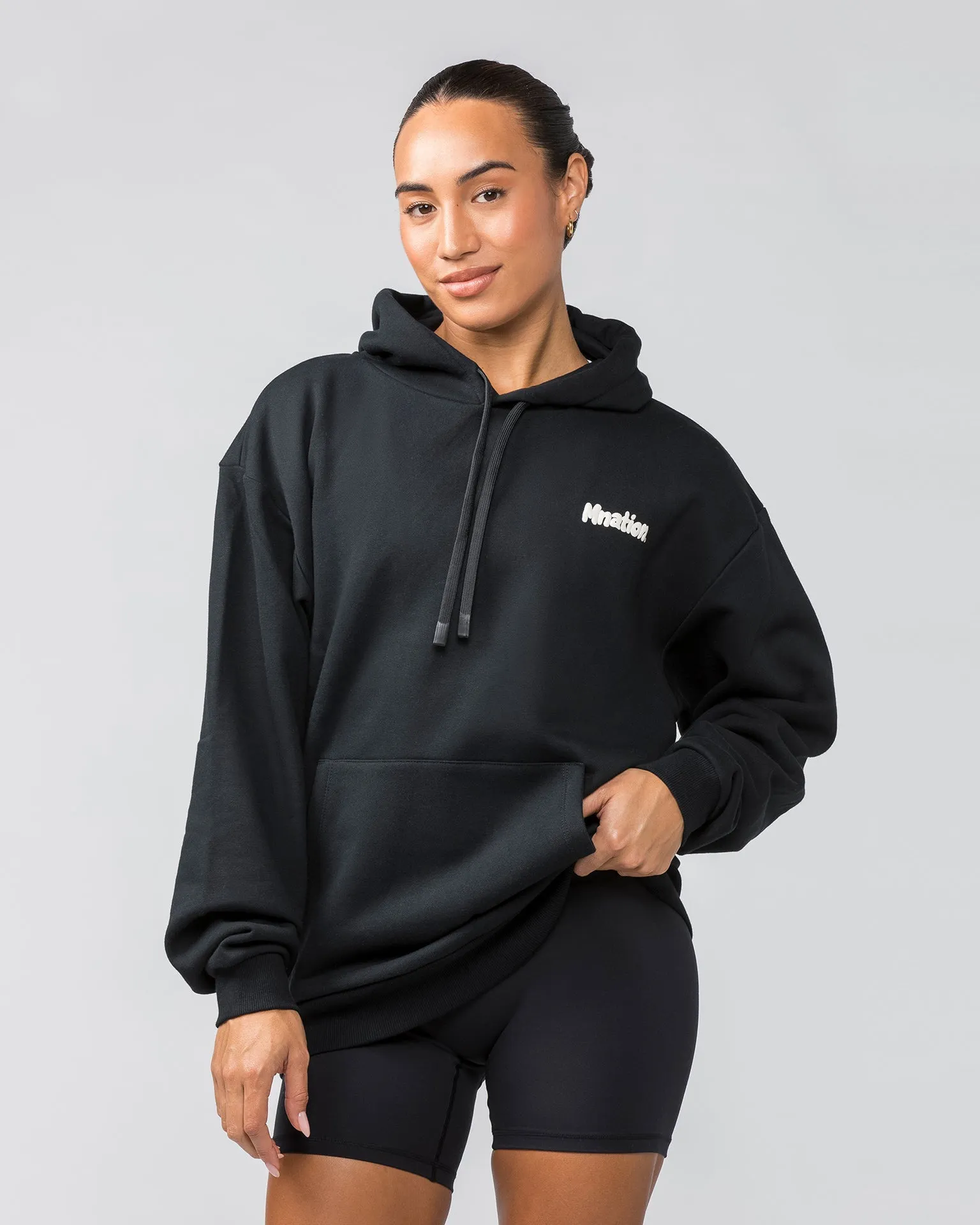MNation Oversized Hoodie - Black