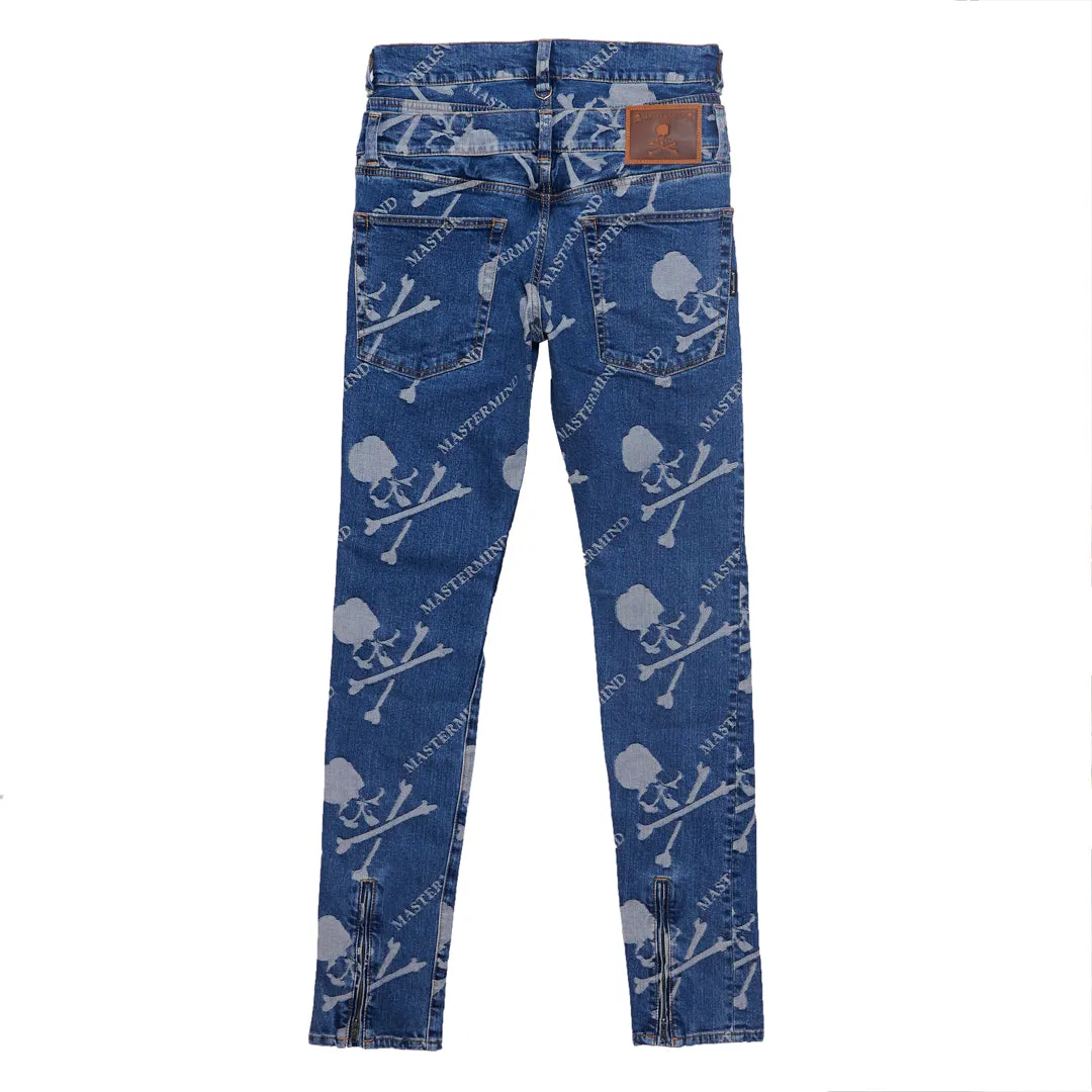MONOGRAM DENIM PANTS