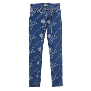 MONOGRAM DENIM PANTS
