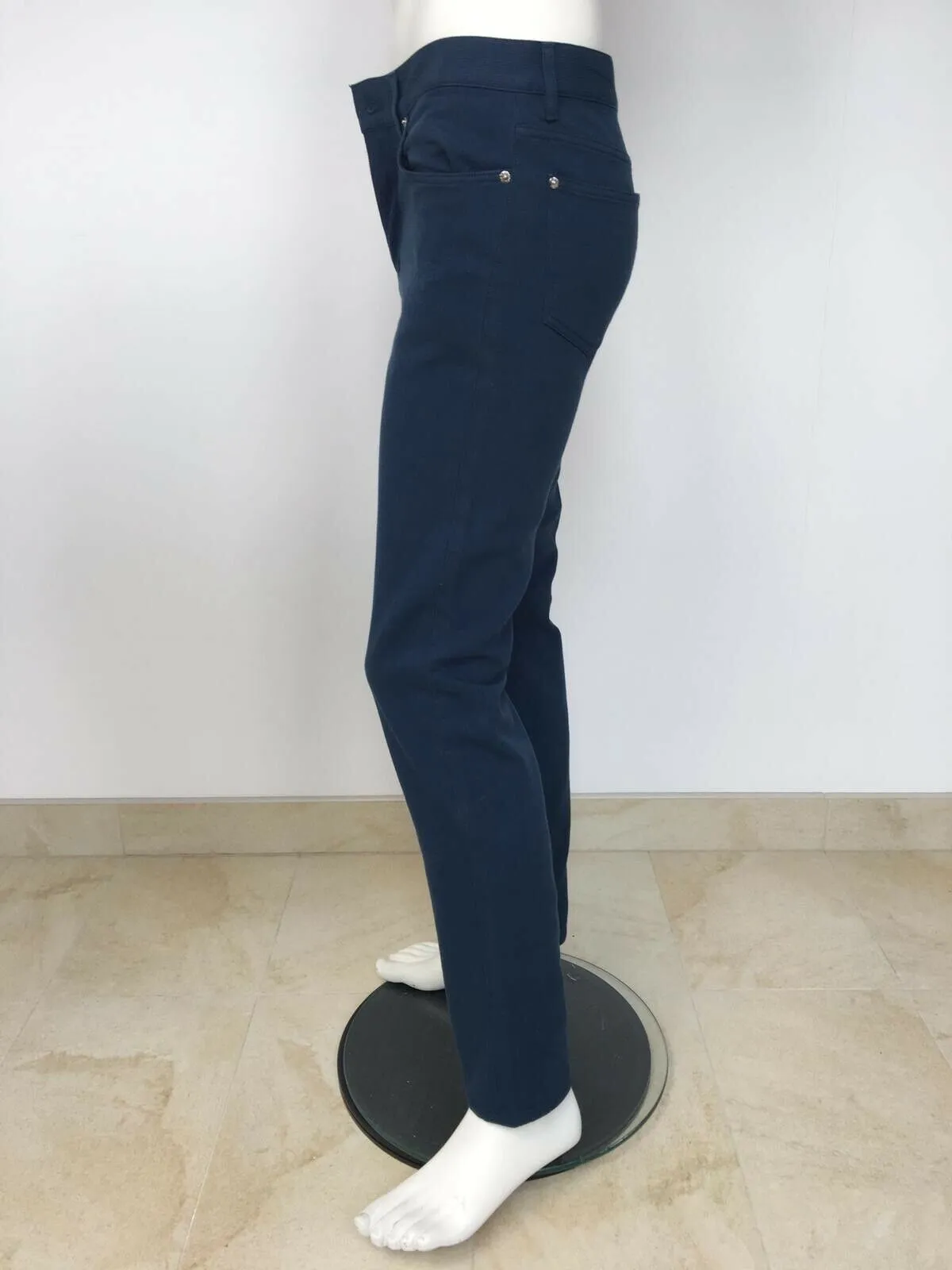 Monogram Patch Corduroy Slim Jeans