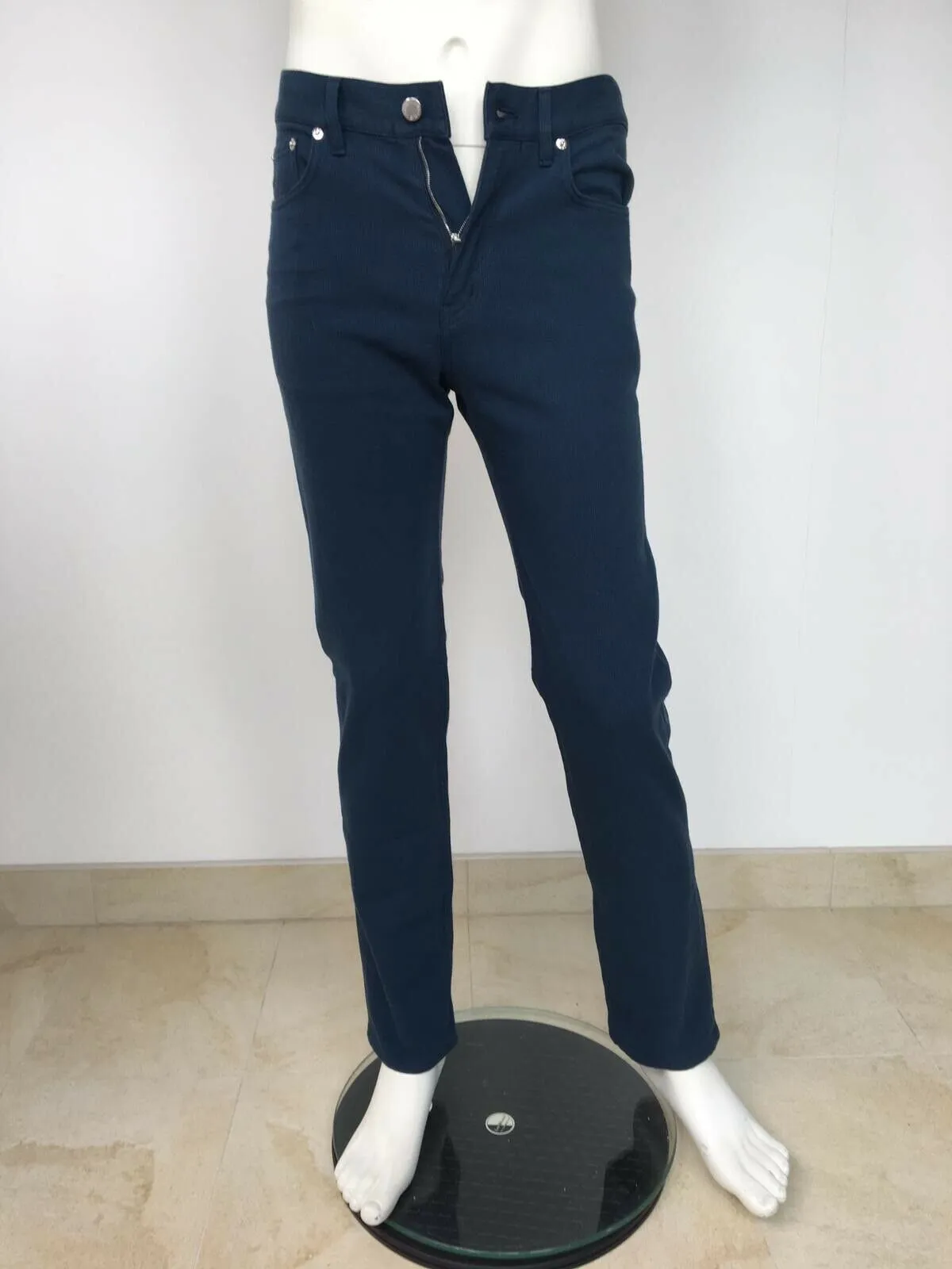 Monogram Patch Corduroy Slim Jeans