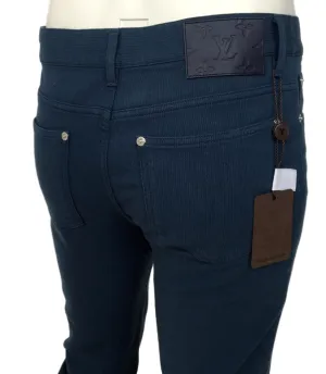 Monogram Patch Corduroy Slim Jeans