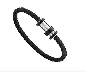 Montblanc Bracelet Le Petit Prince Y3 Leather Steel Black
