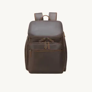 Montgomery Brown Classic Leather Backpack