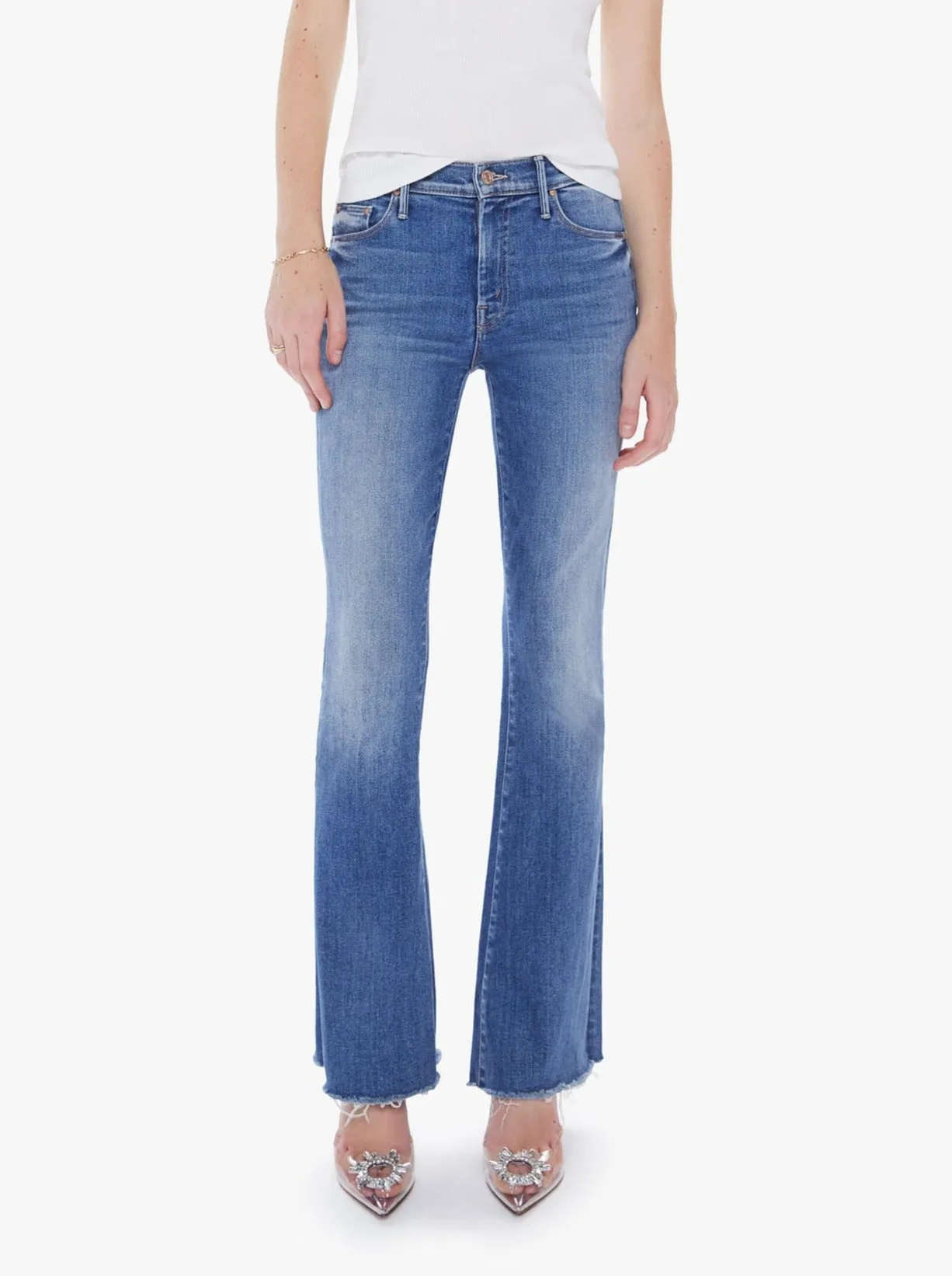 MOTHER The Weekender Fray Jean