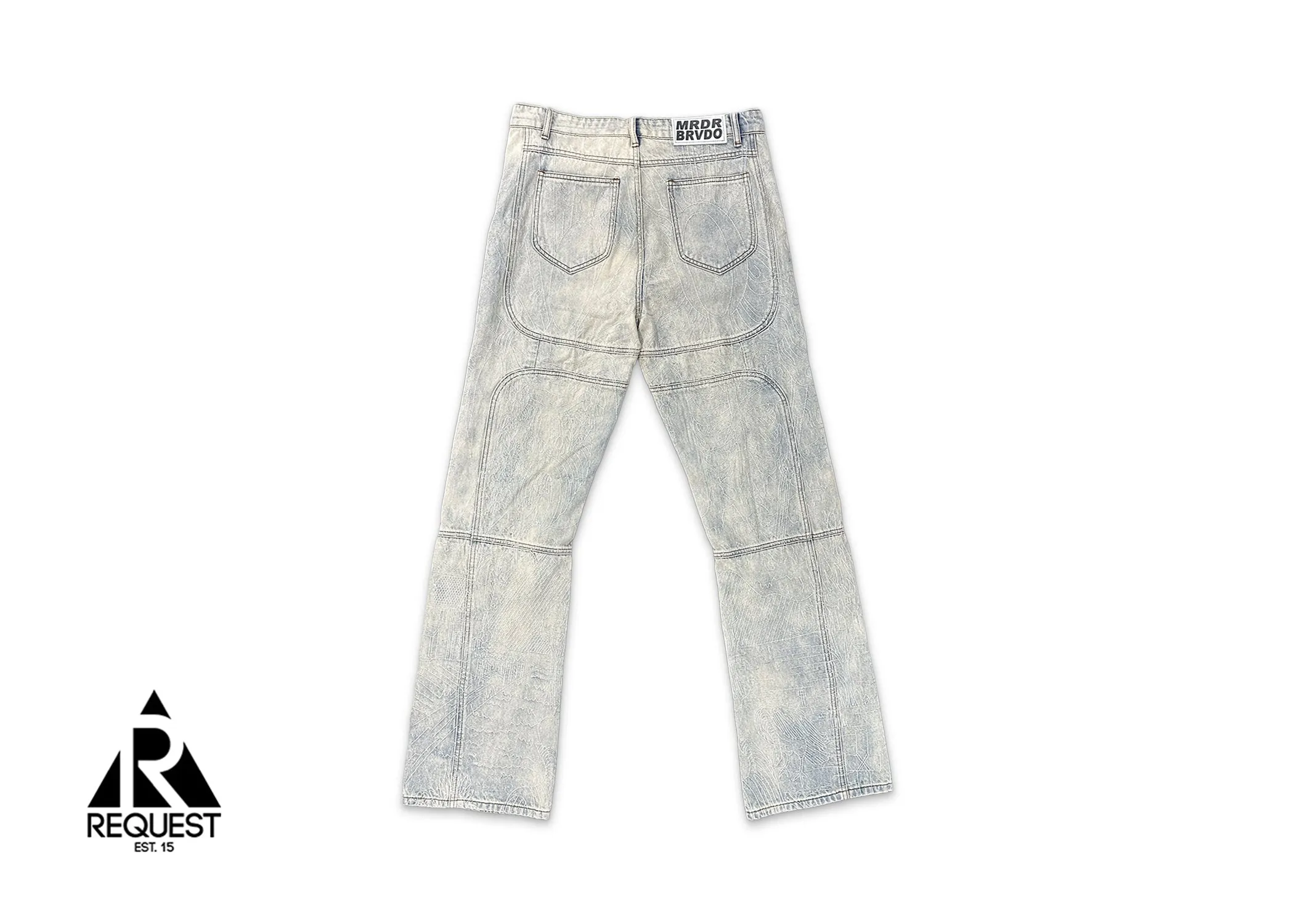 MRDR BRAVADO  Duality Embroidered Signature Denim "Sky"