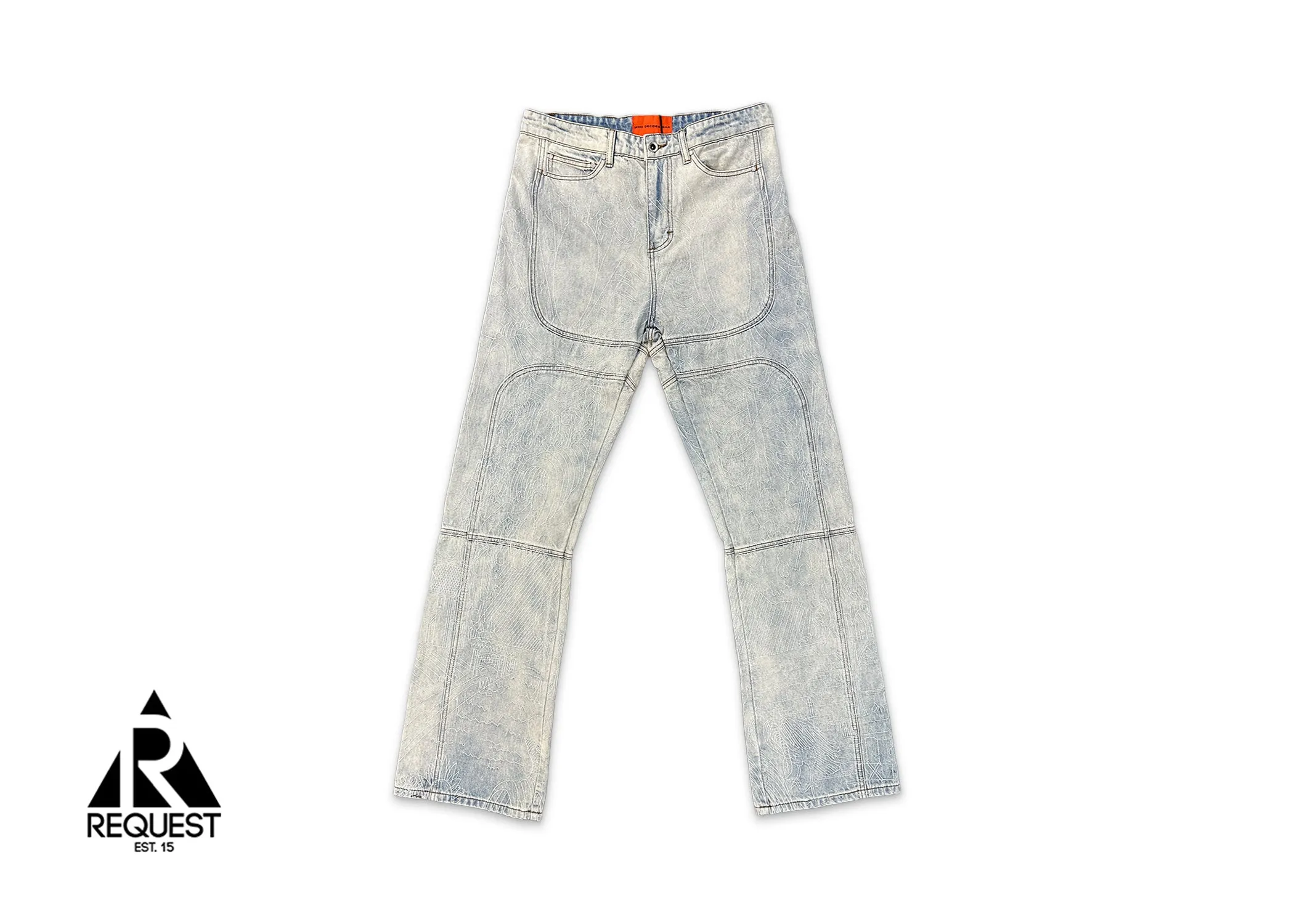MRDR BRAVADO  Duality Embroidered Signature Denim "Sky"