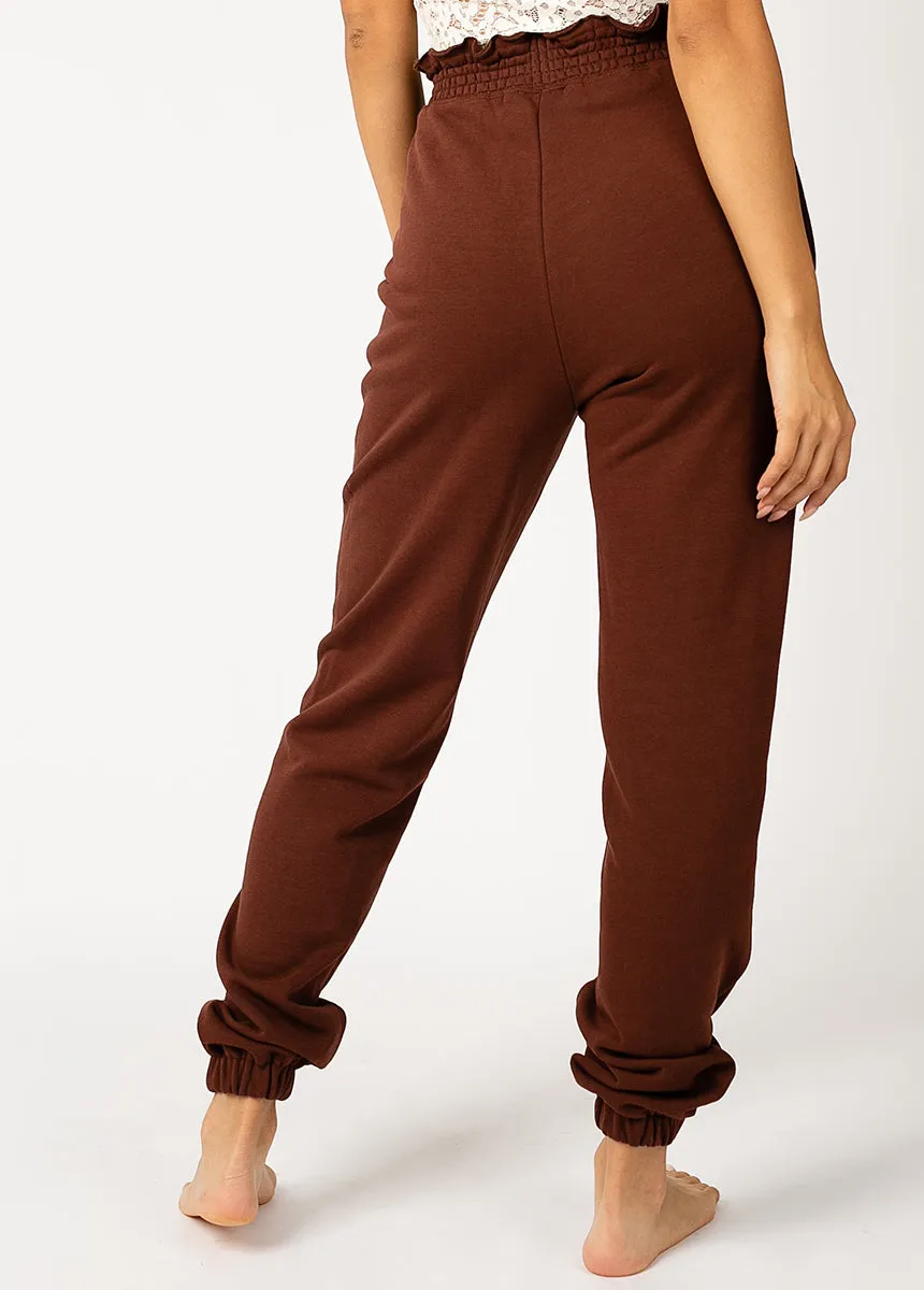 Nadia Sweatpants in Chocolate