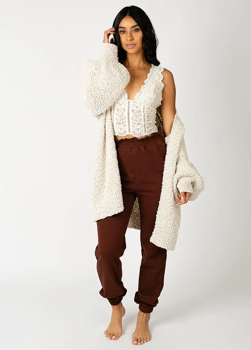 Nadia Sweatpants in Chocolate