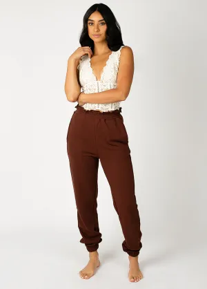 Nadia Sweatpants in Chocolate