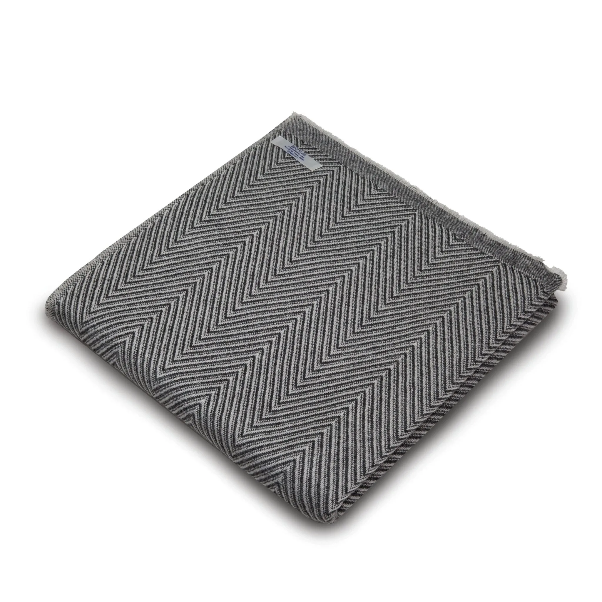Natural Thick Herringbone Design Cashmere Blanket