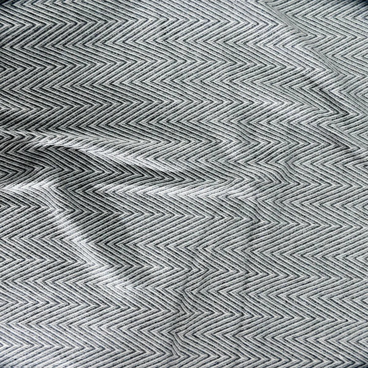 Natural Thick Herringbone Design Cashmere Blanket