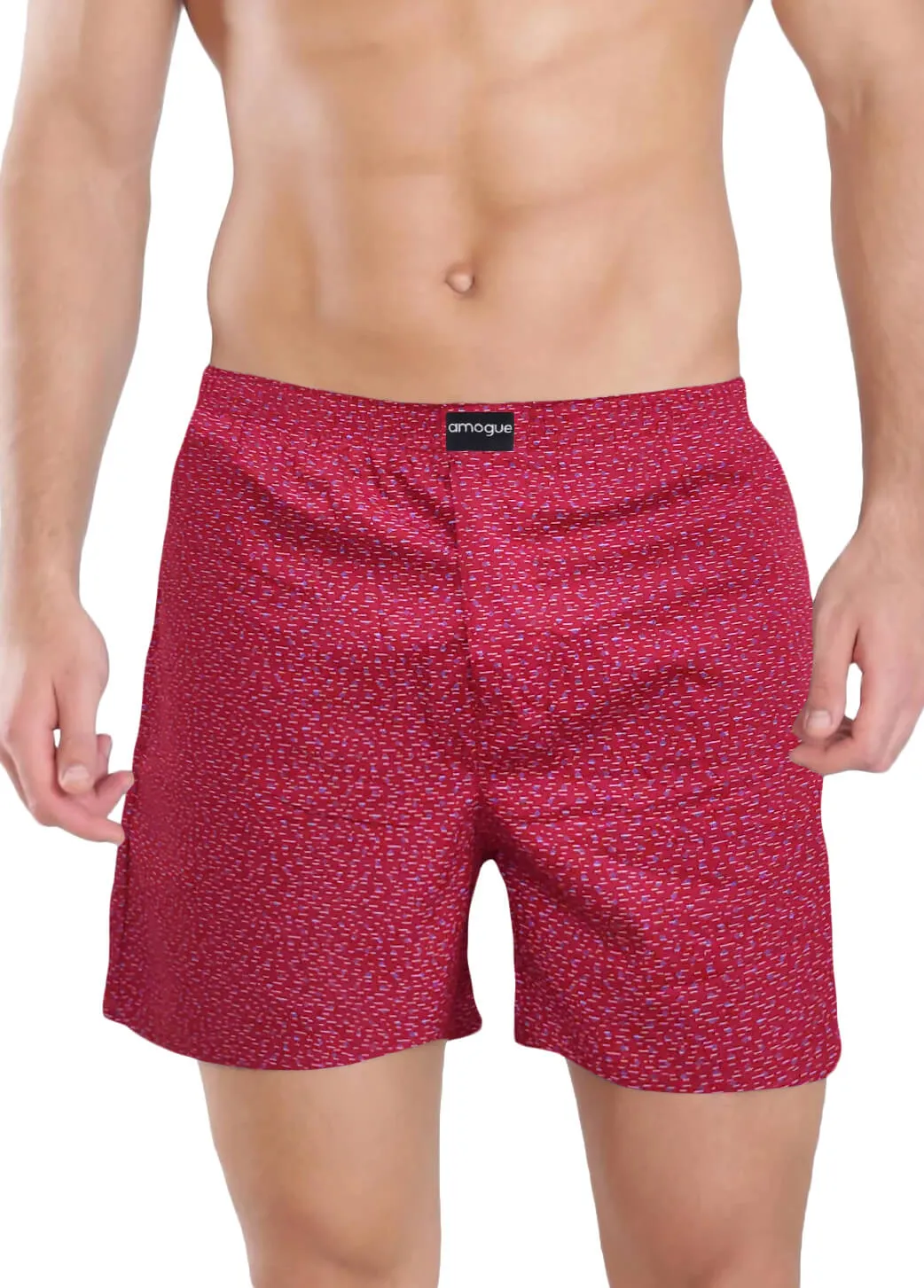 Navy Cream Red Yellow Premium Printed Boxers Combo